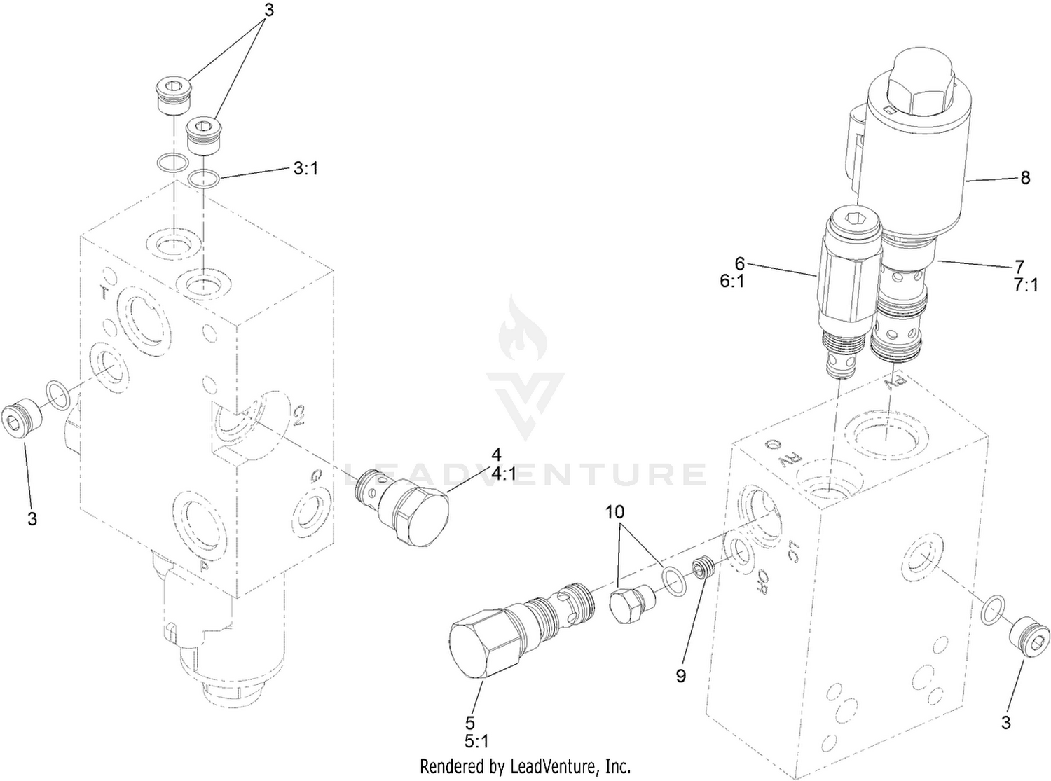 Pump Control Valve Assembly No. 117-0708