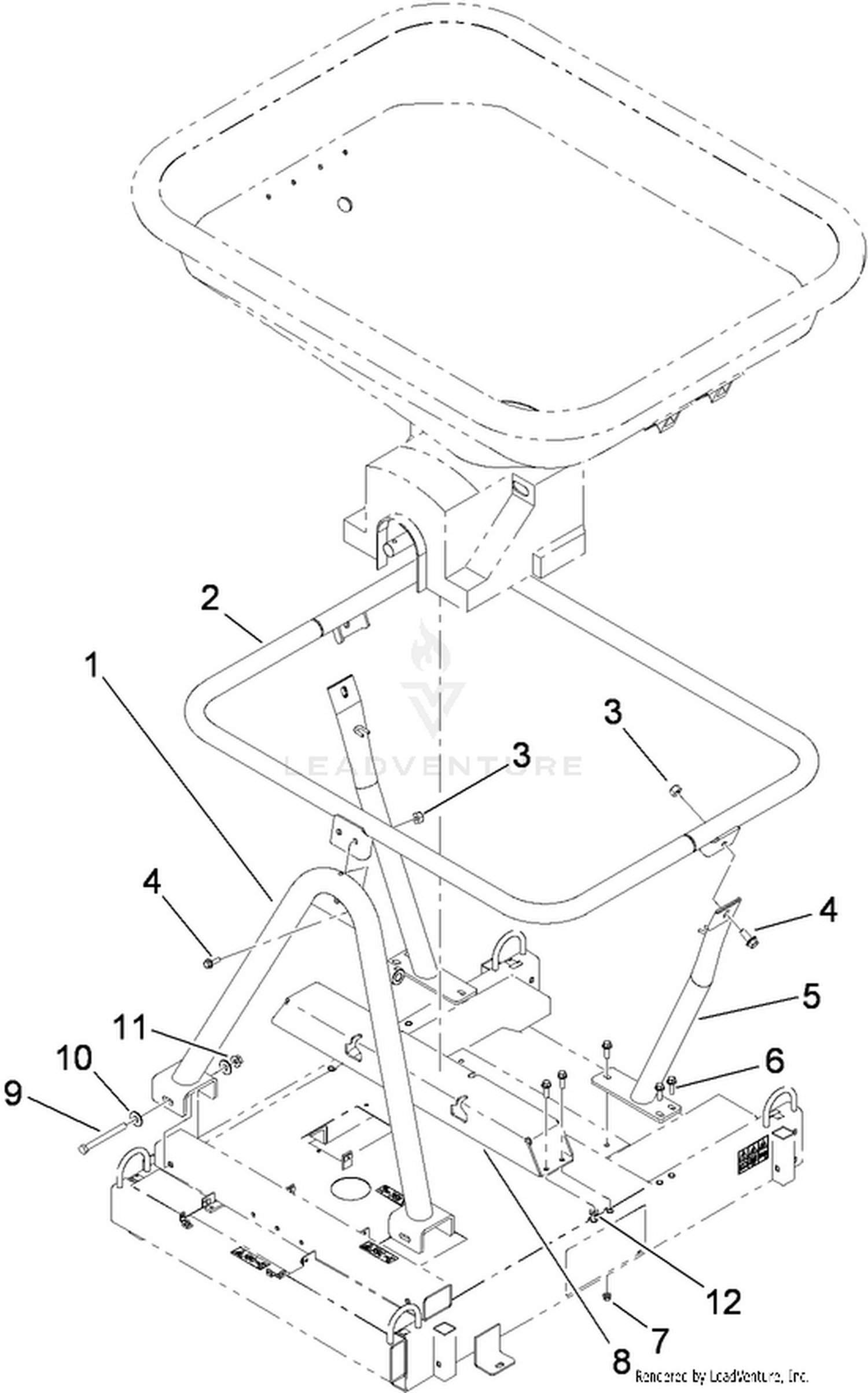 Hopper Support Assembly