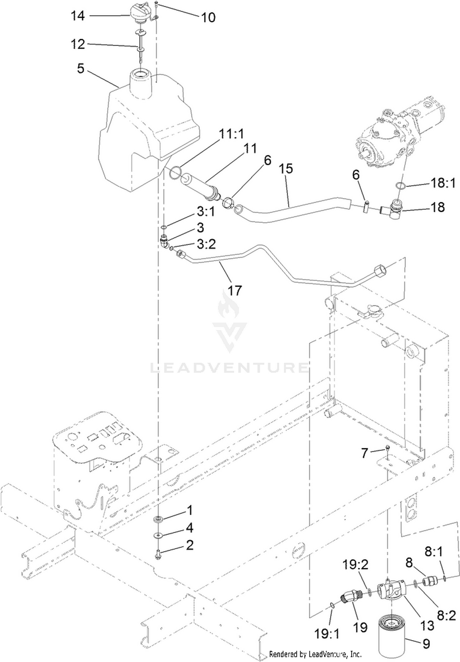 Hydraulic Tank and Filter Assembly
