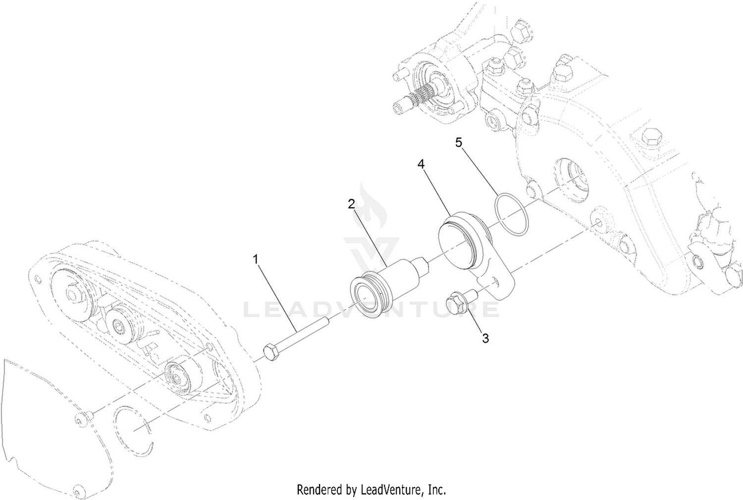 Rear Roller Brush Adapter Kit Assembly No. 140-5534