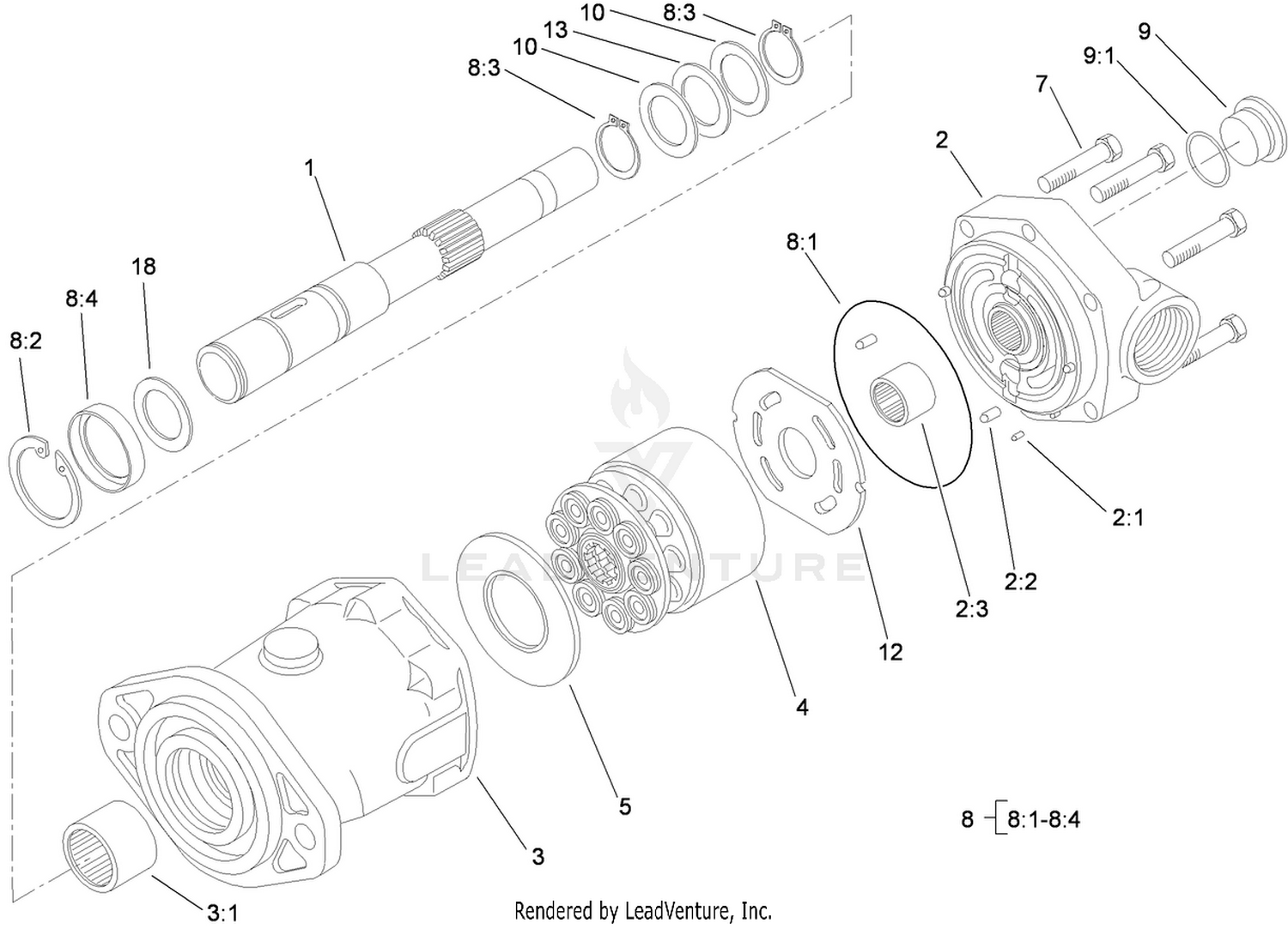 Piston Motor Assembly No. 100-3052