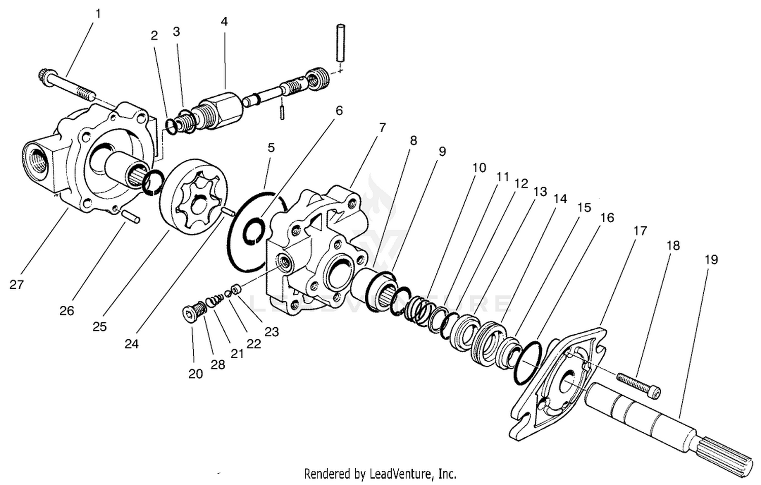 Hydraulic Motor  By-Pass Asm No. 54-9510