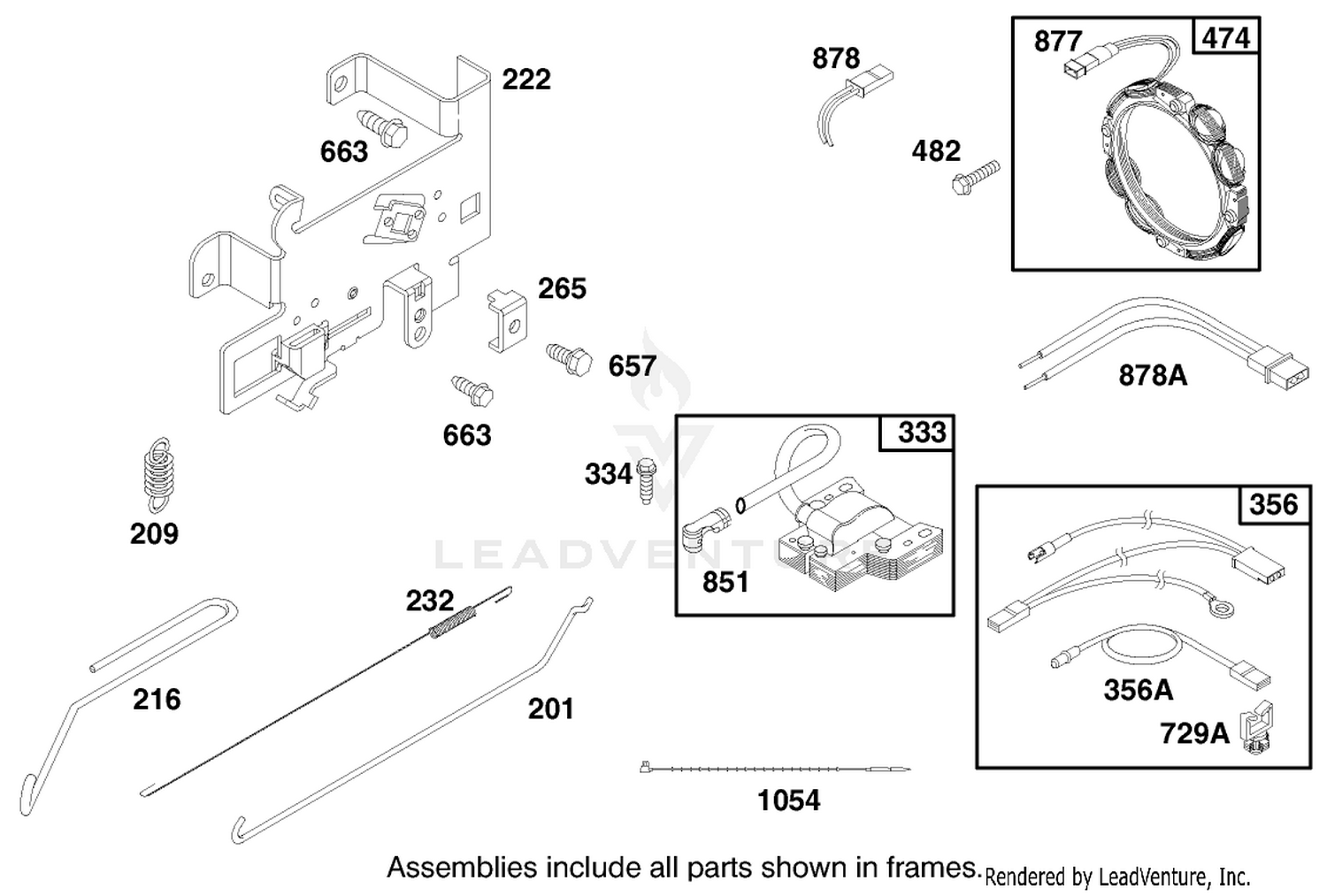 Engine Briggs  Stratton Model 28n777-0174-01 6