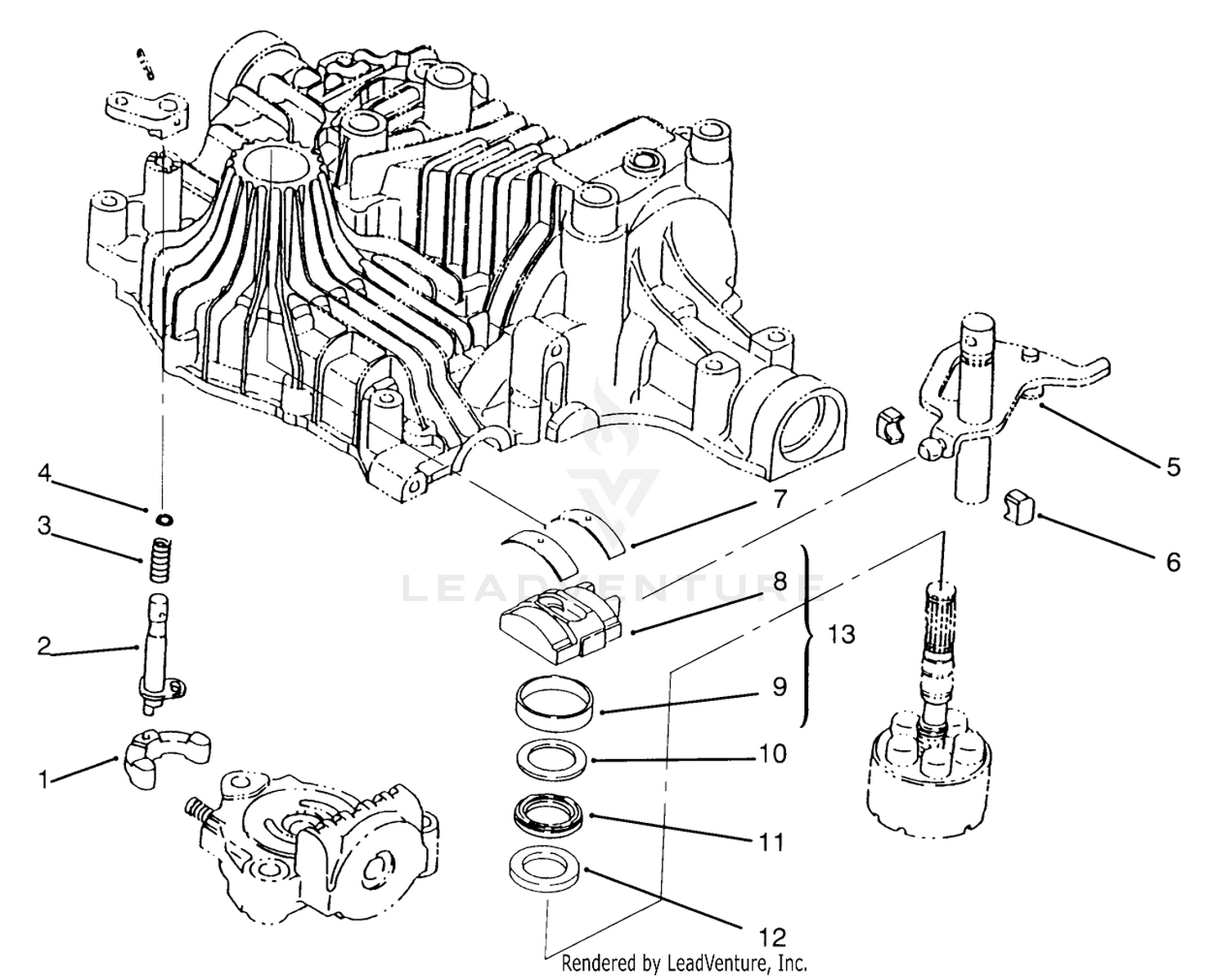Range Shift Tuff Torq Transmission K61 (toro)