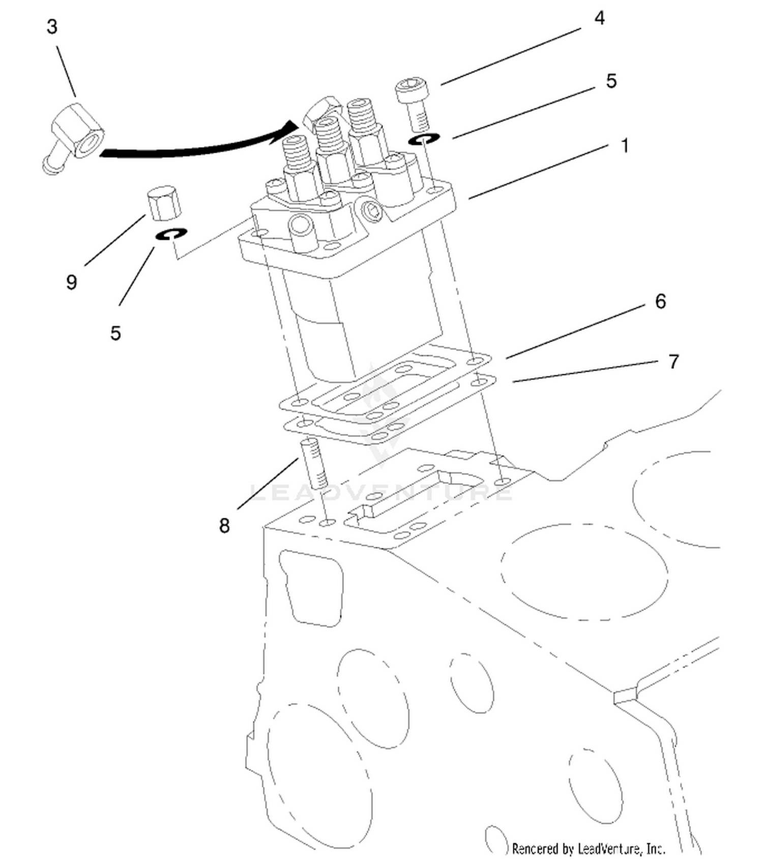 Injection Pump Installation Assembly