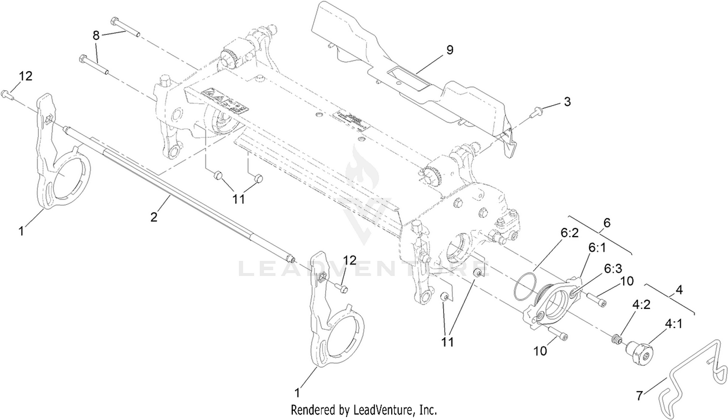 Pitch Arm and Weight Assembly