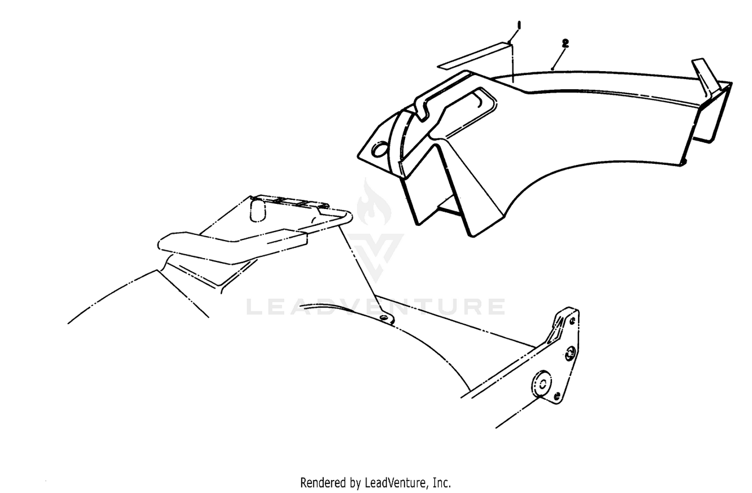 Side Discharge Chute Model No. 59168 (optional)