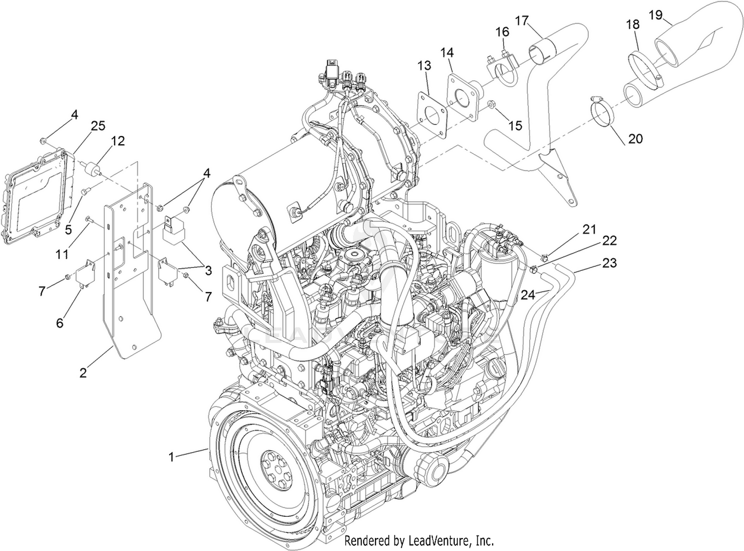 Engine and Controller Assembly
