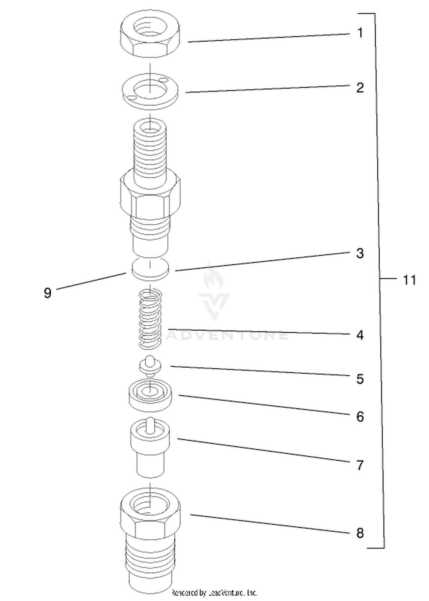 Nozzle Holder Assembly No. 98-9468