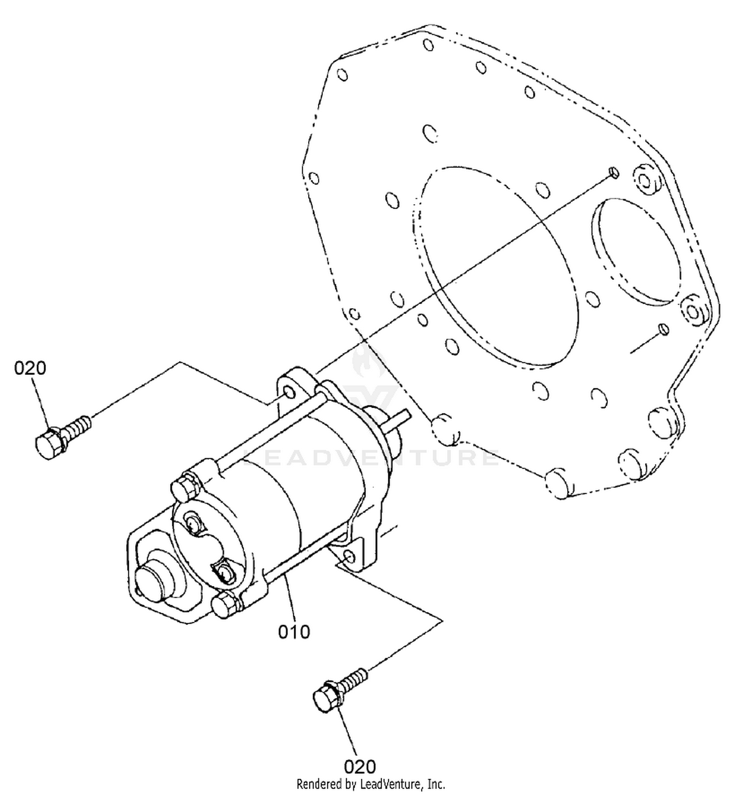Starter Mount Assembly