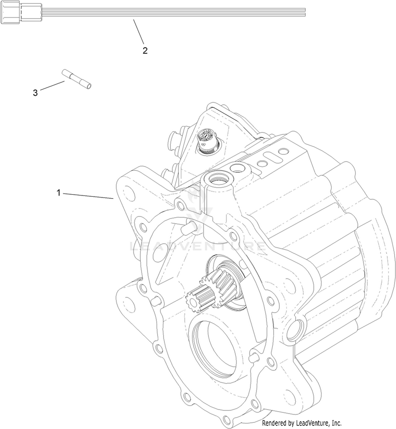 LH Traction Motor Jumper Kit Assembly No. 147-3052
