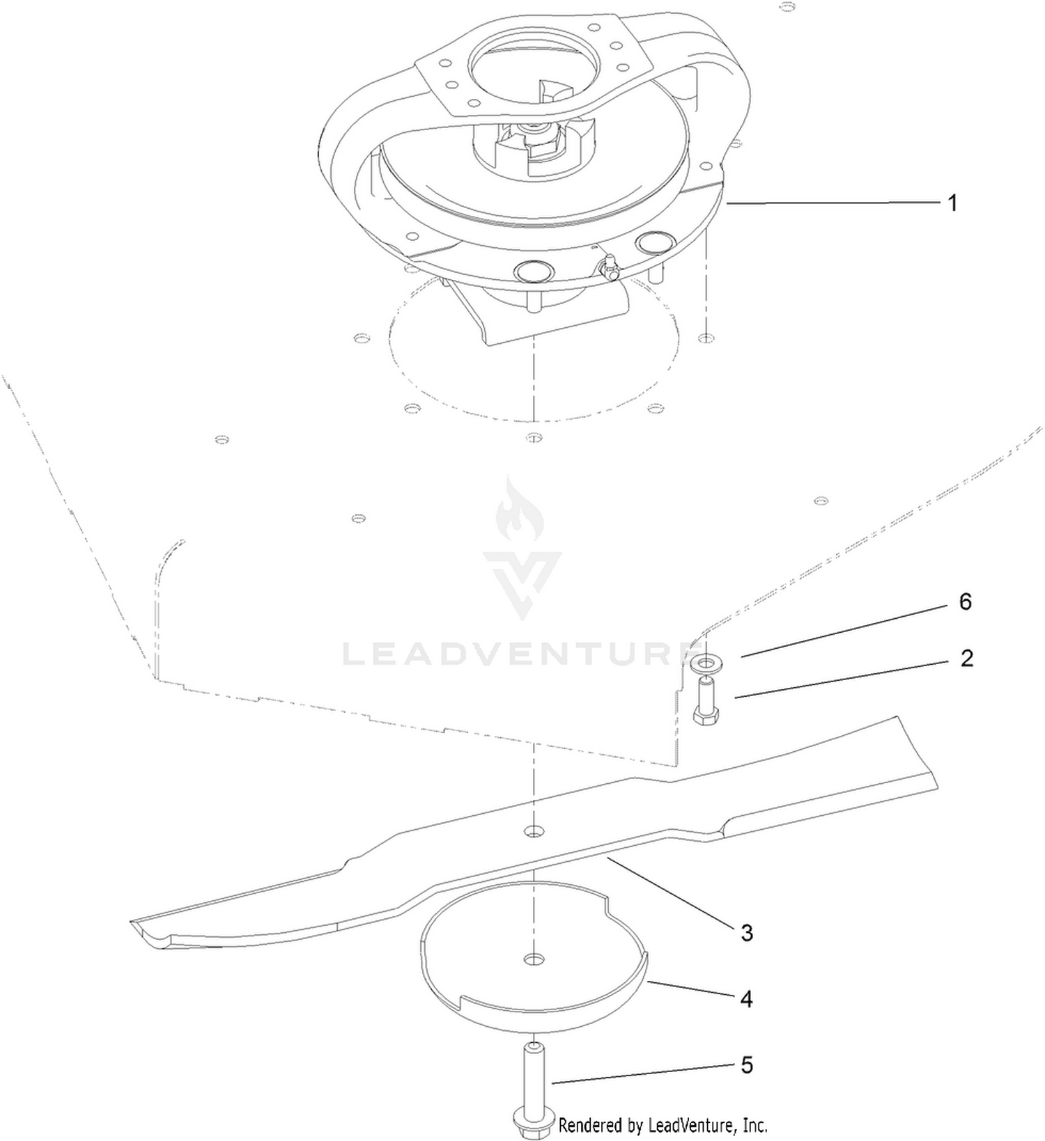 Deck Driving Spindle Assembly