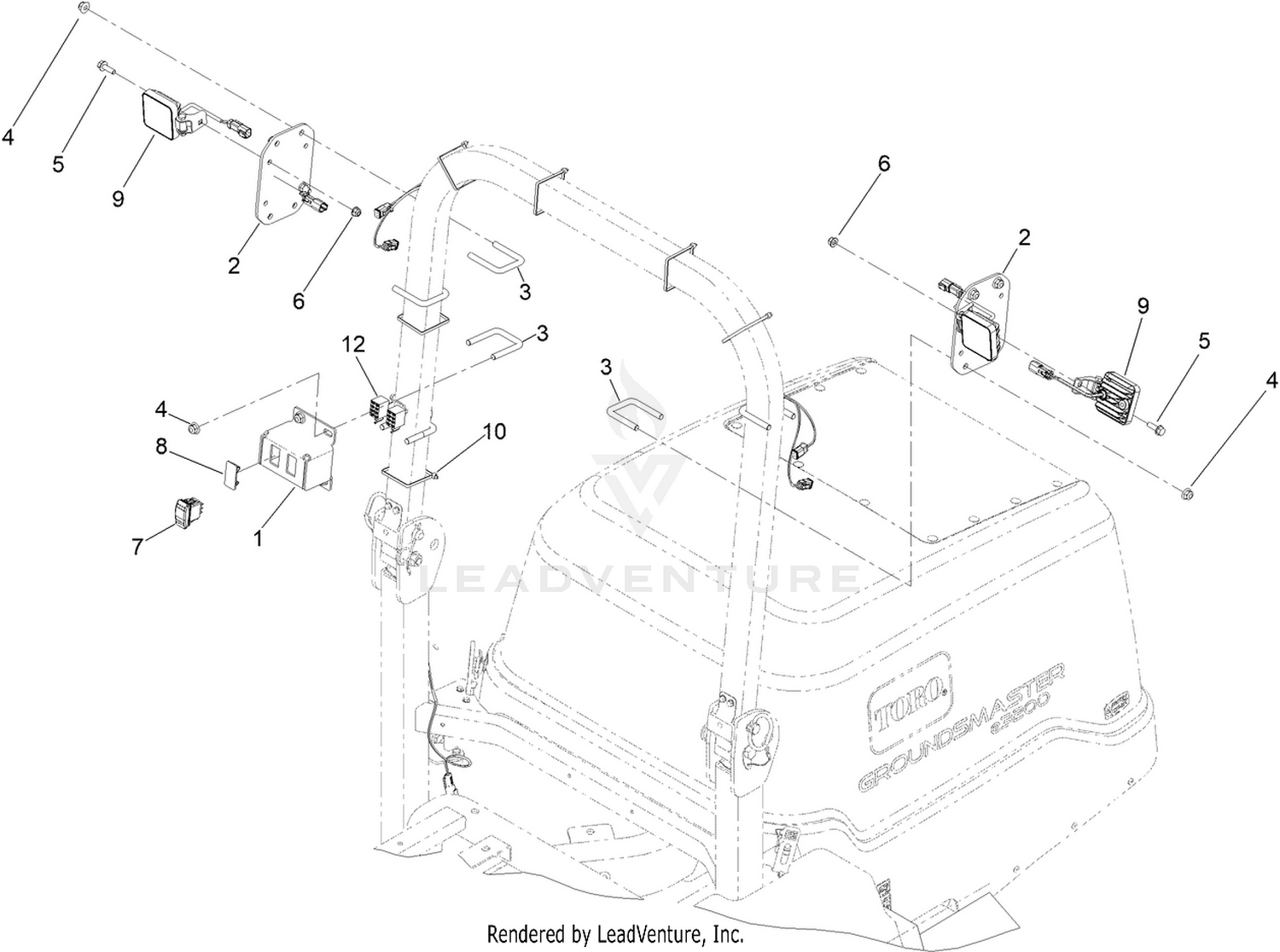 LED Work Light Kit Assembly