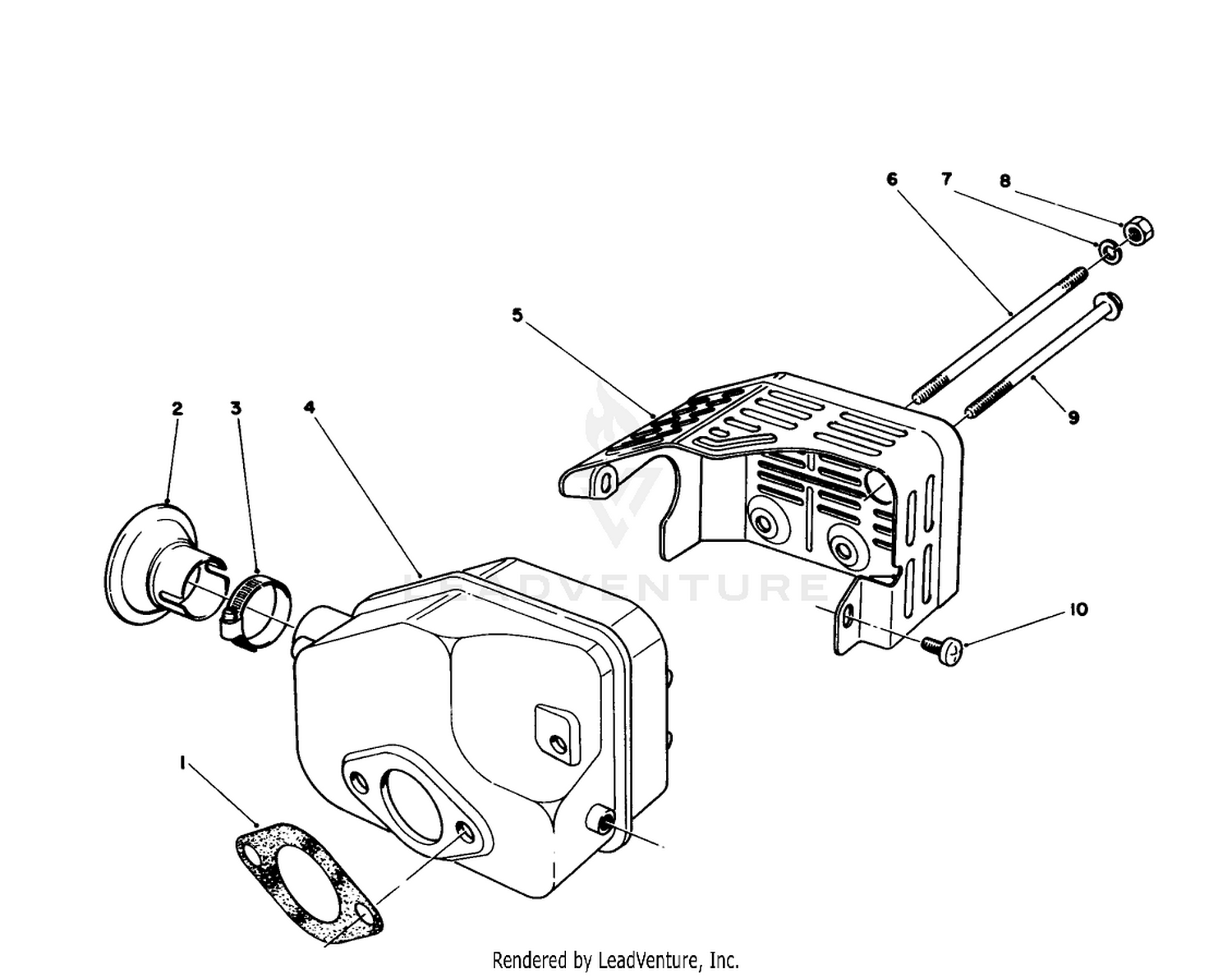 Muffler Assembly (model No. 47pm1-1)
