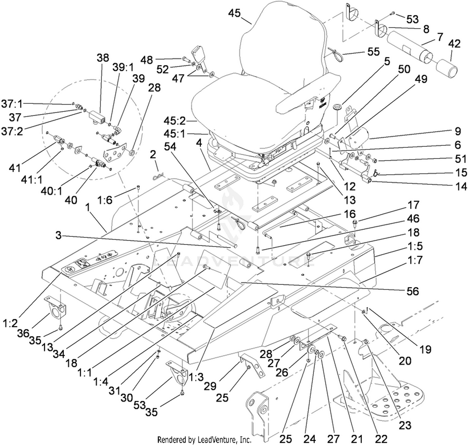 Platform and Seat Base Assembly