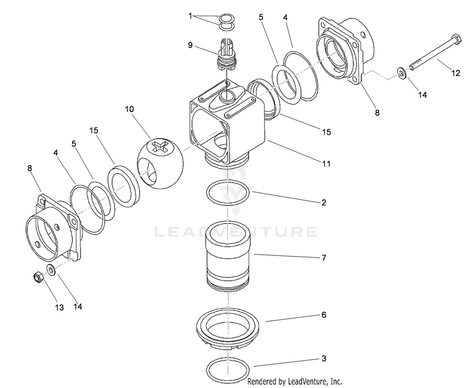 Hardi Ball Valve Assembly No. 106-1268