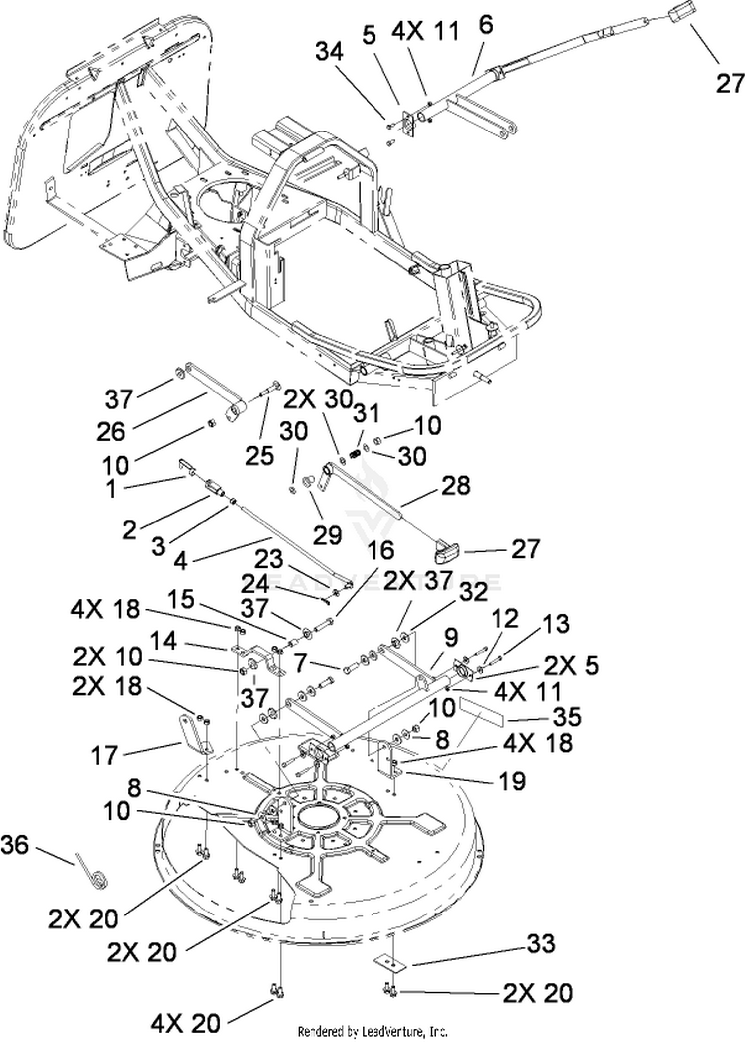 Deck Suspension Assembly