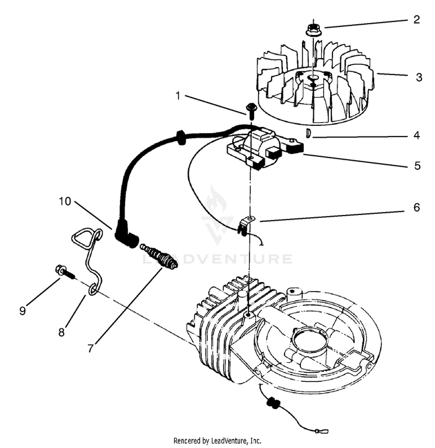 Ignition Assembly (model No. 47ps5-7)(model No. 22045b)(model No. 47pt6-7)(model No. 22045)