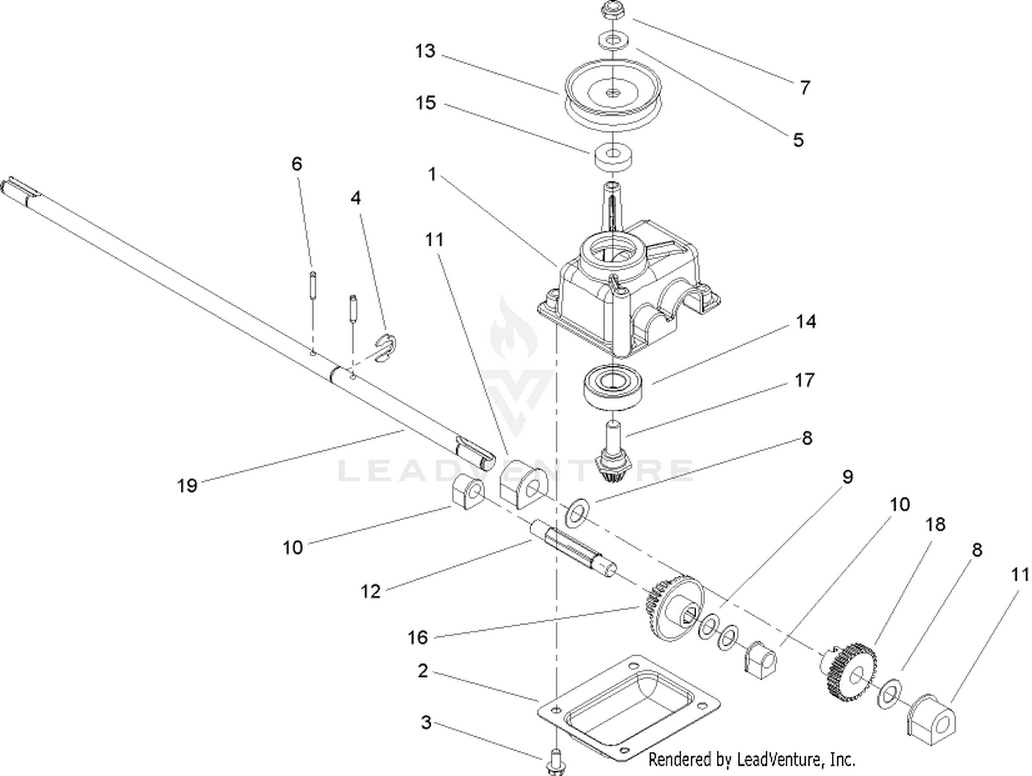 Gear Case Assembly No. 104-7674