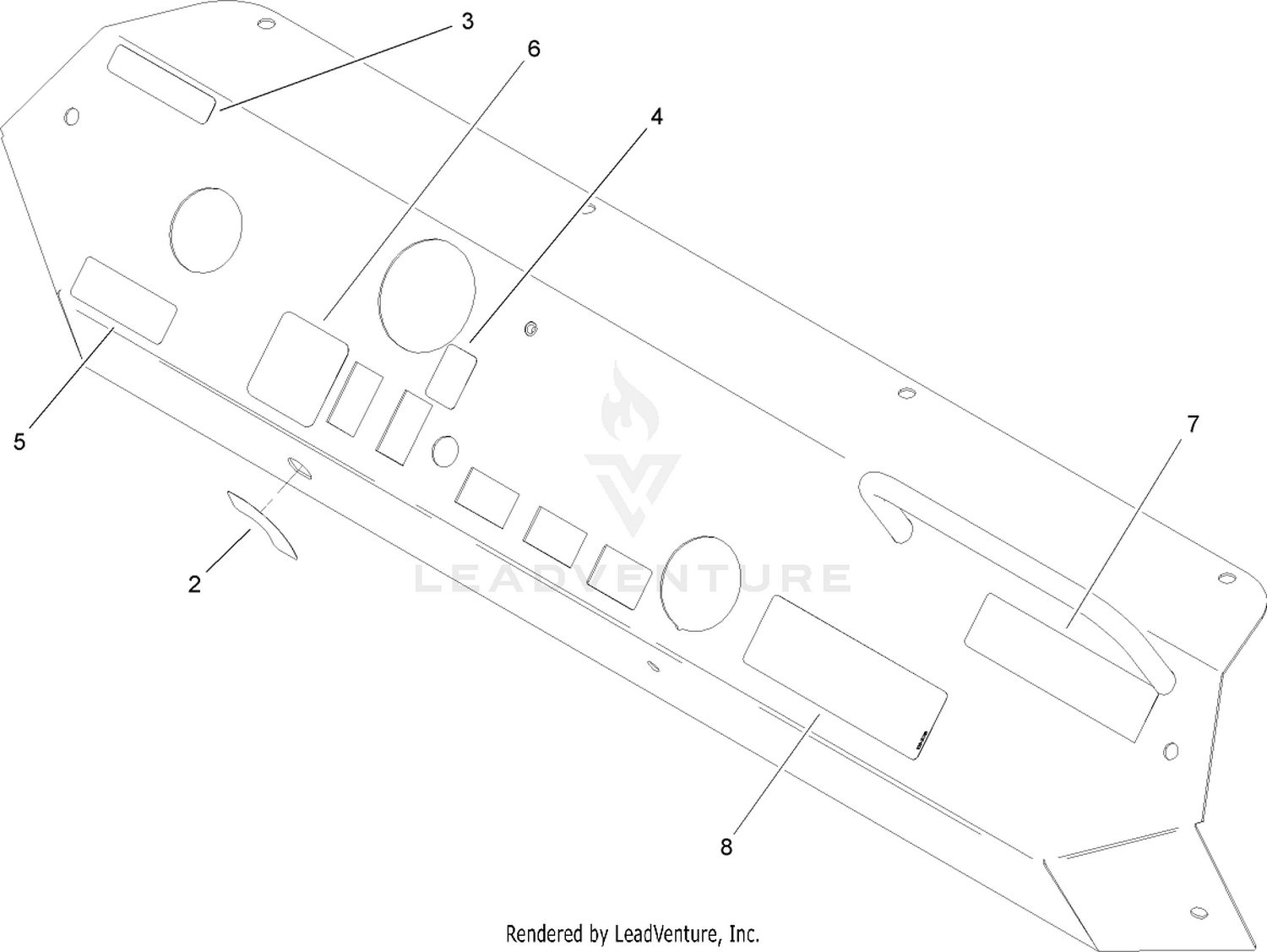 Dash Panel Assembly No. 106-5019