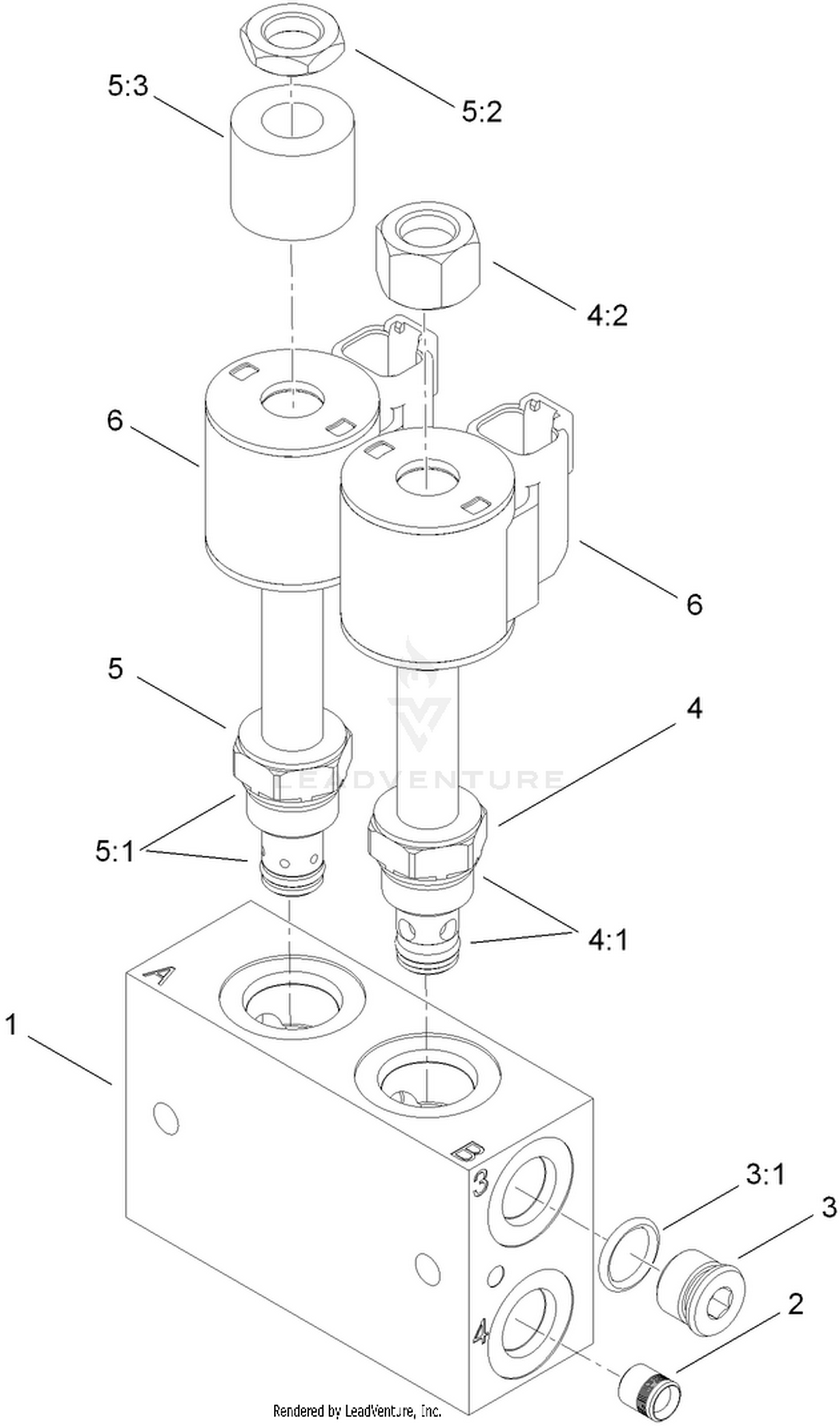 Deck Lift Valve Assembly No. 115-0356