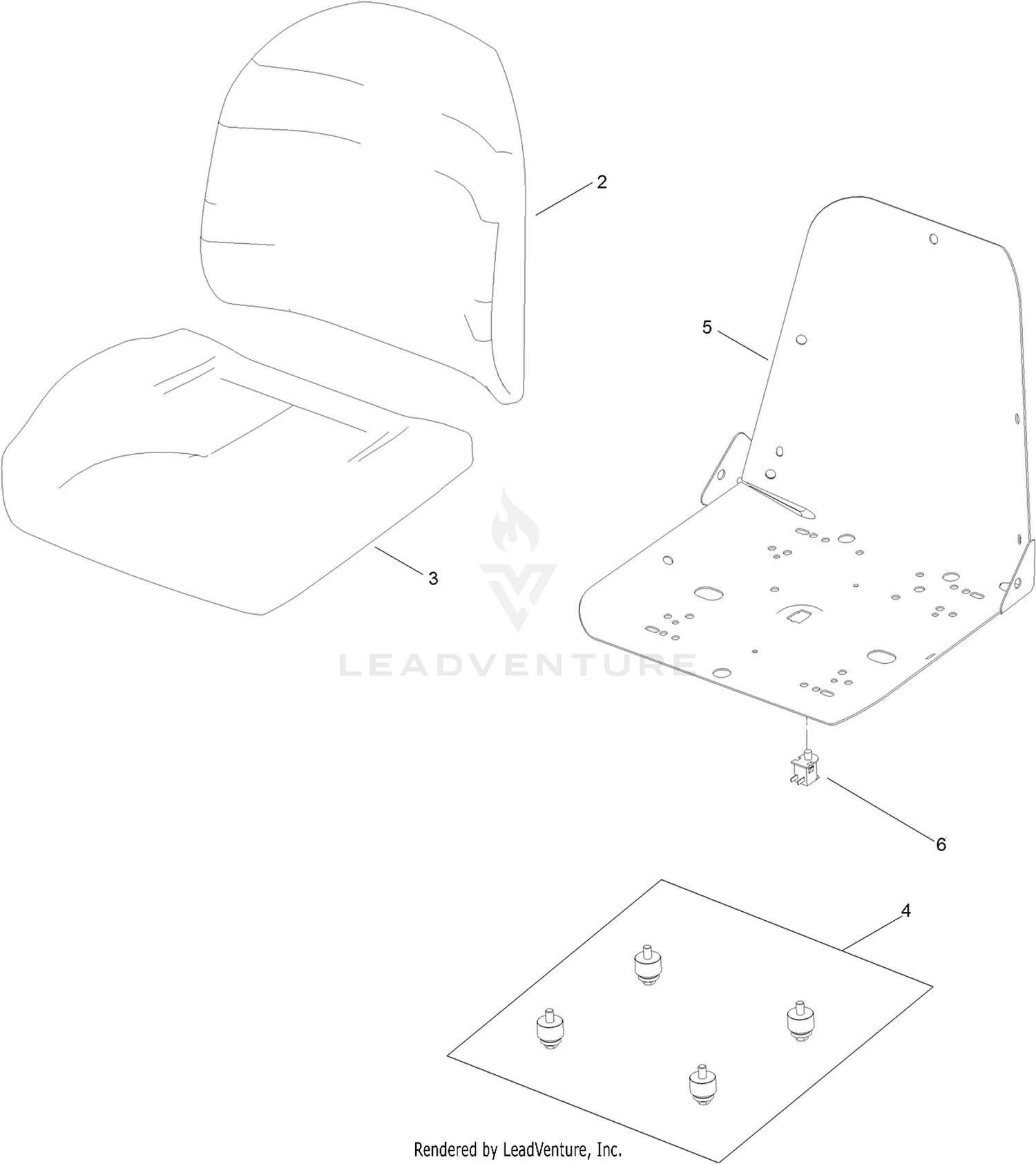 Seat Assembly No. 138-2608
