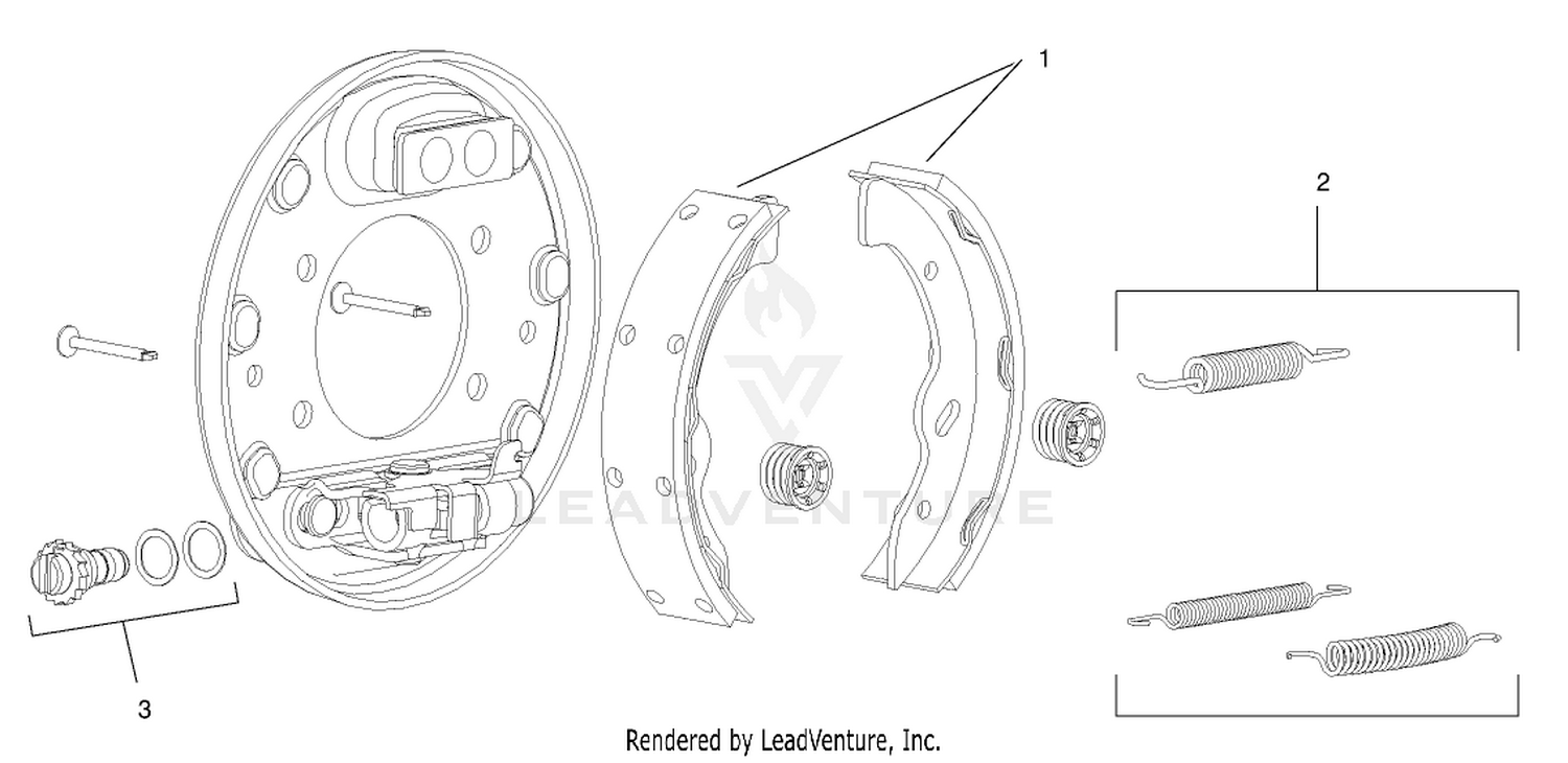 Left Hand Brake Assembly No. 99-7137