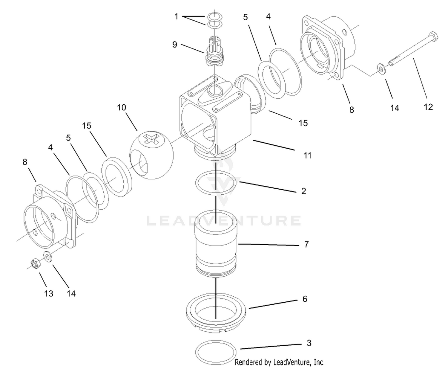 Hardi Ball Valve Assembly No. 106-1268
