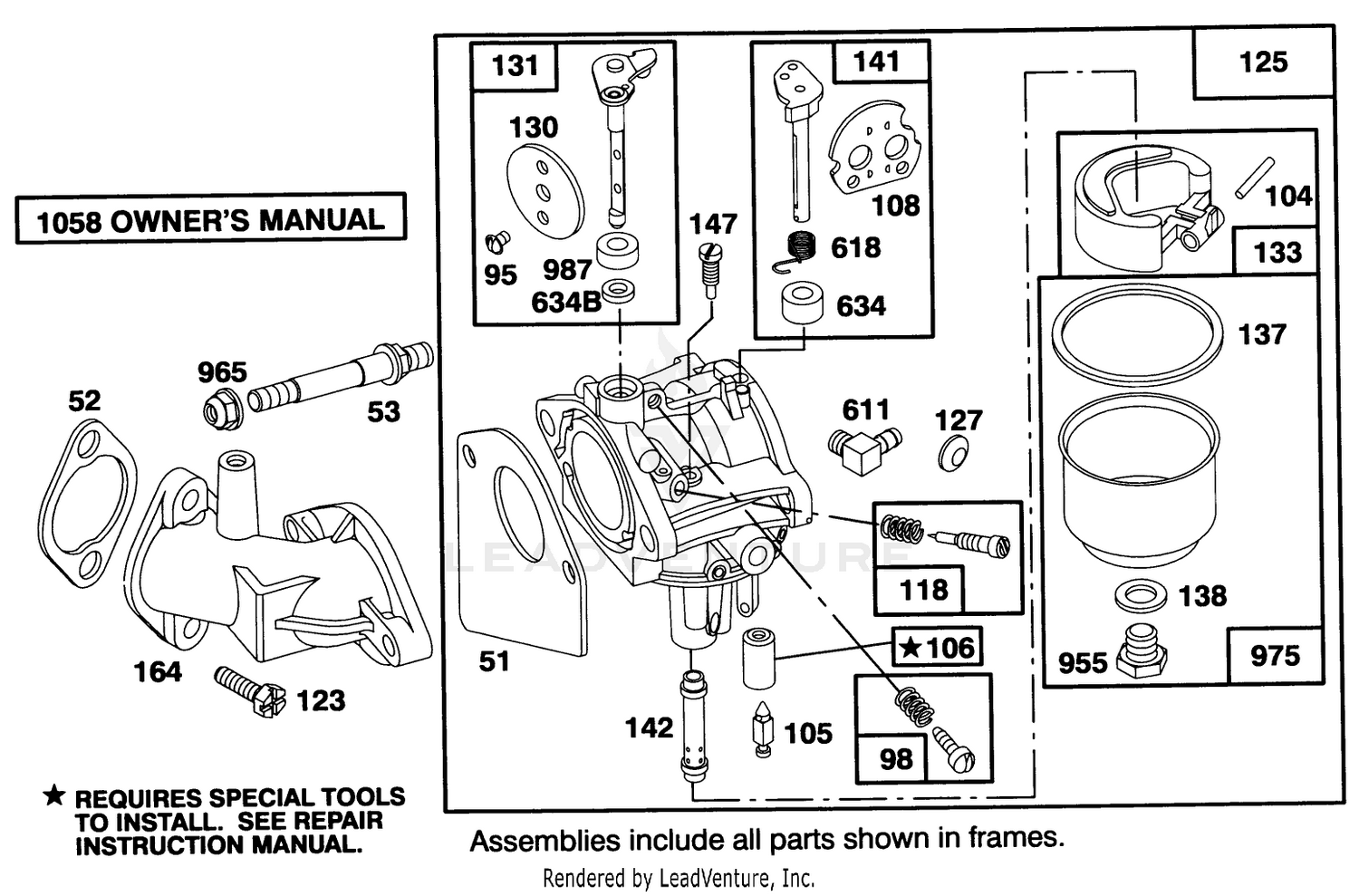 Engine Briggs  Stratton Model 283707-0160-01 3