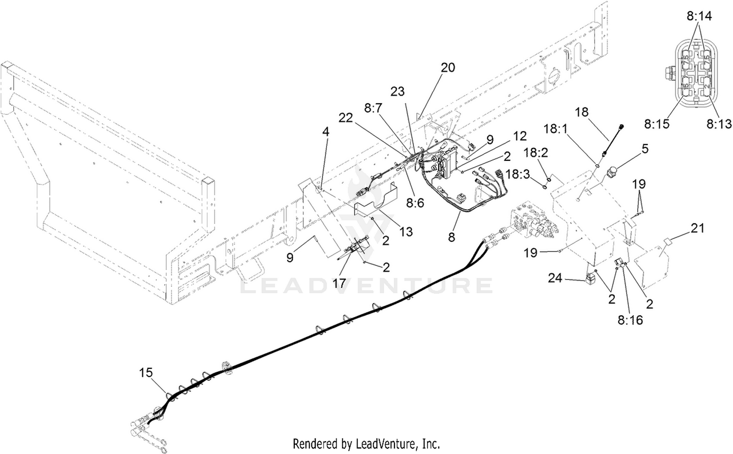 Wire Harness and Pocket Control Assembly