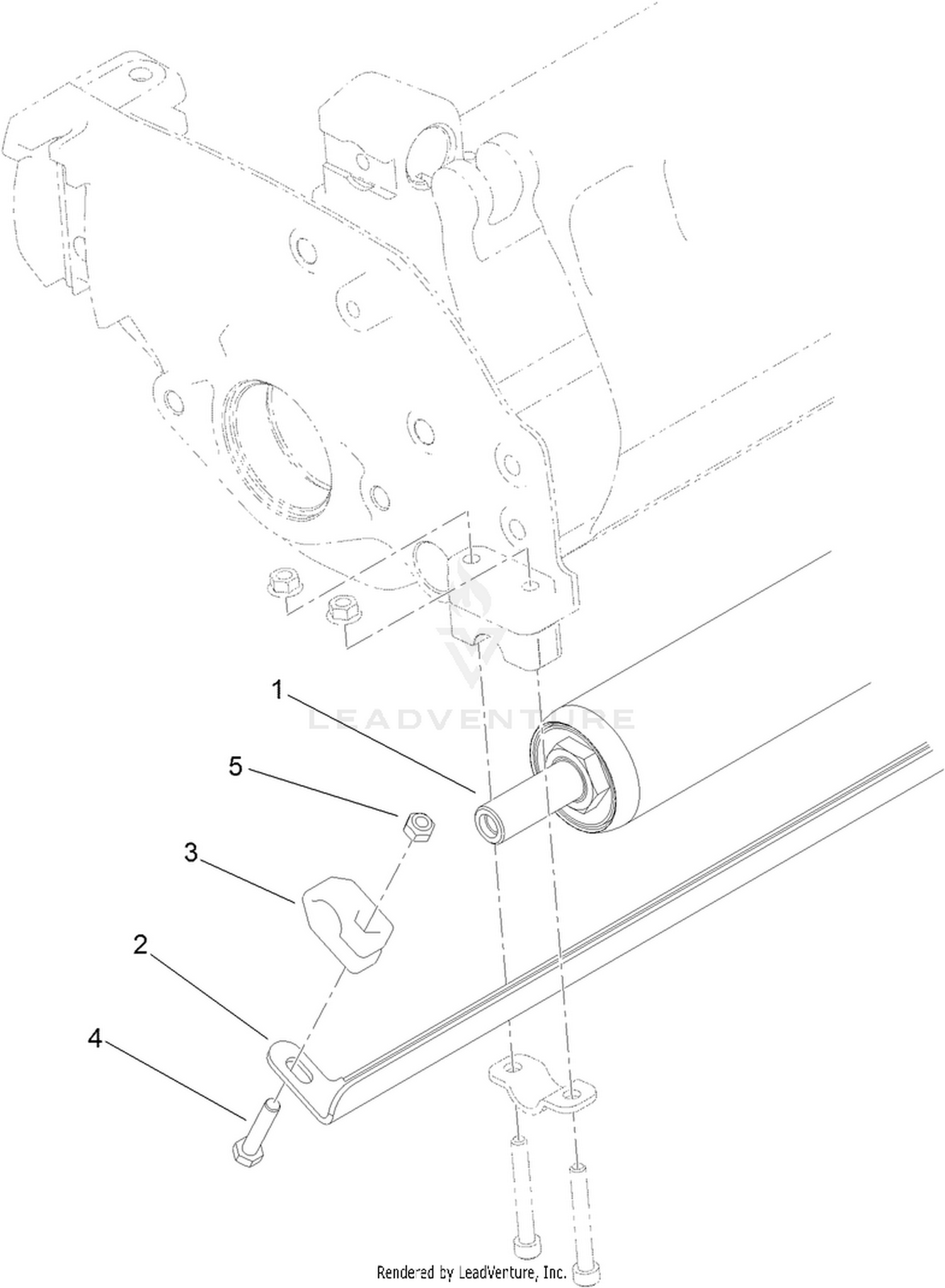 18in Rear Roller Scraper Assembly No. 120-9627
