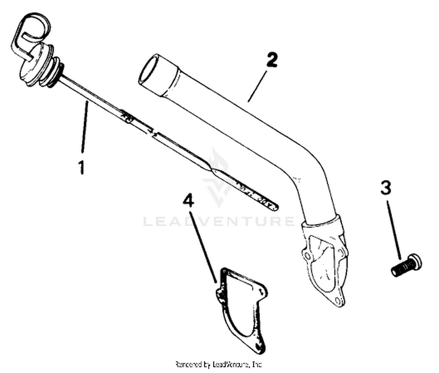 Dipstick-Engine Assy.-Kohler Model No. M16s-711533