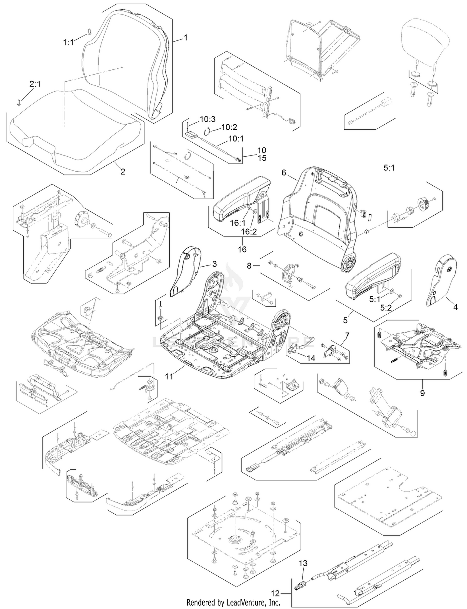 Premium Seat Assembly No. 138-3806