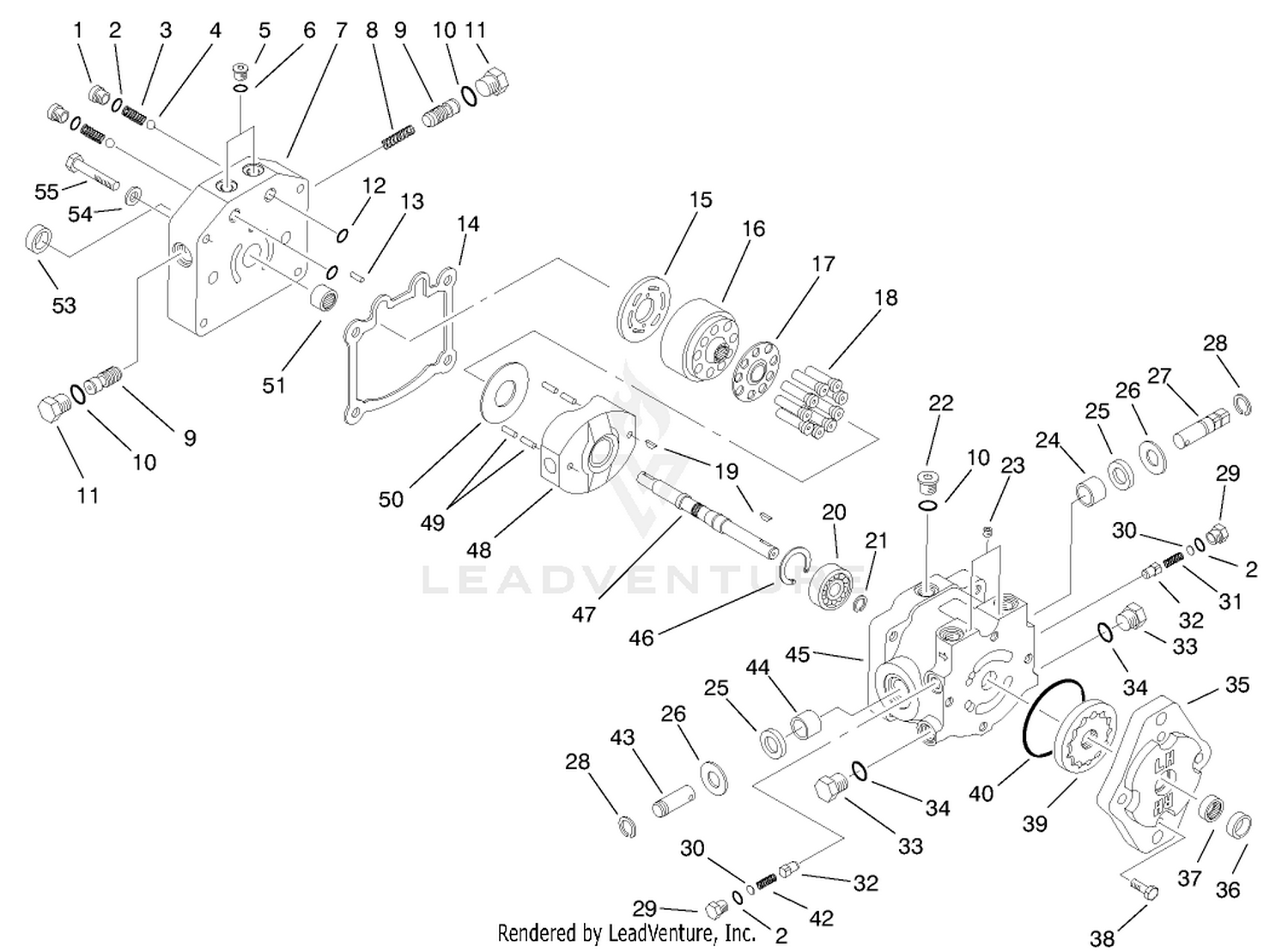 Hydraulic Pump Asm No. 95-0587