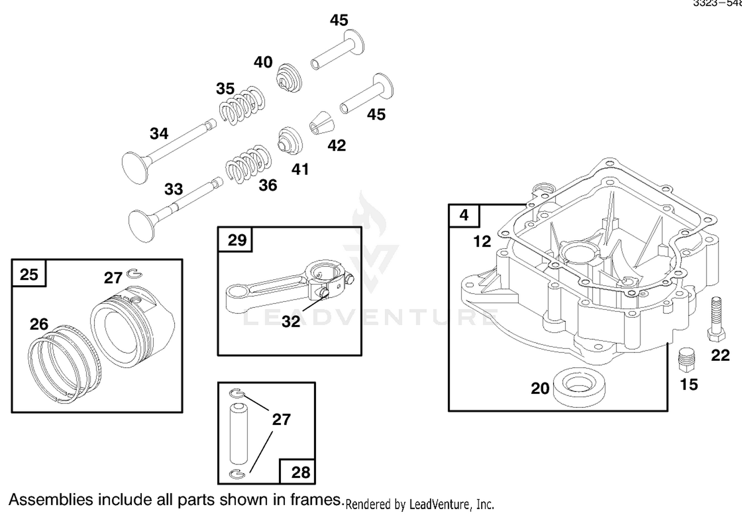 Engine Briggs  Stratton Model 284707-1148-E1 3