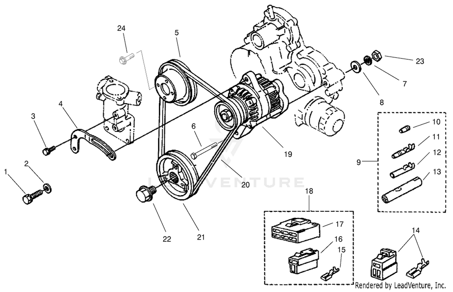 Alternator  Pulley Assembly
