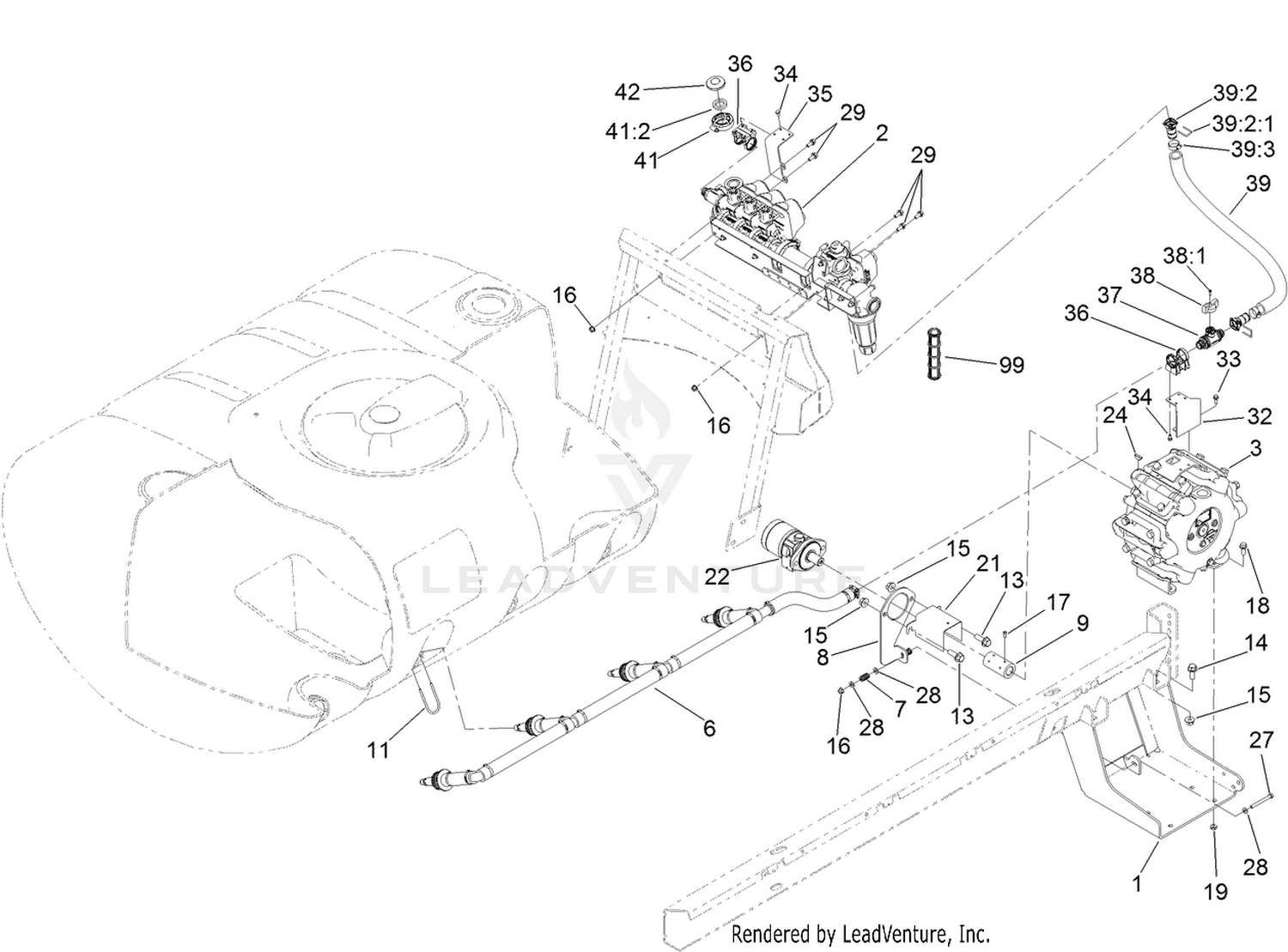 Spray Pump and Valve Assembly