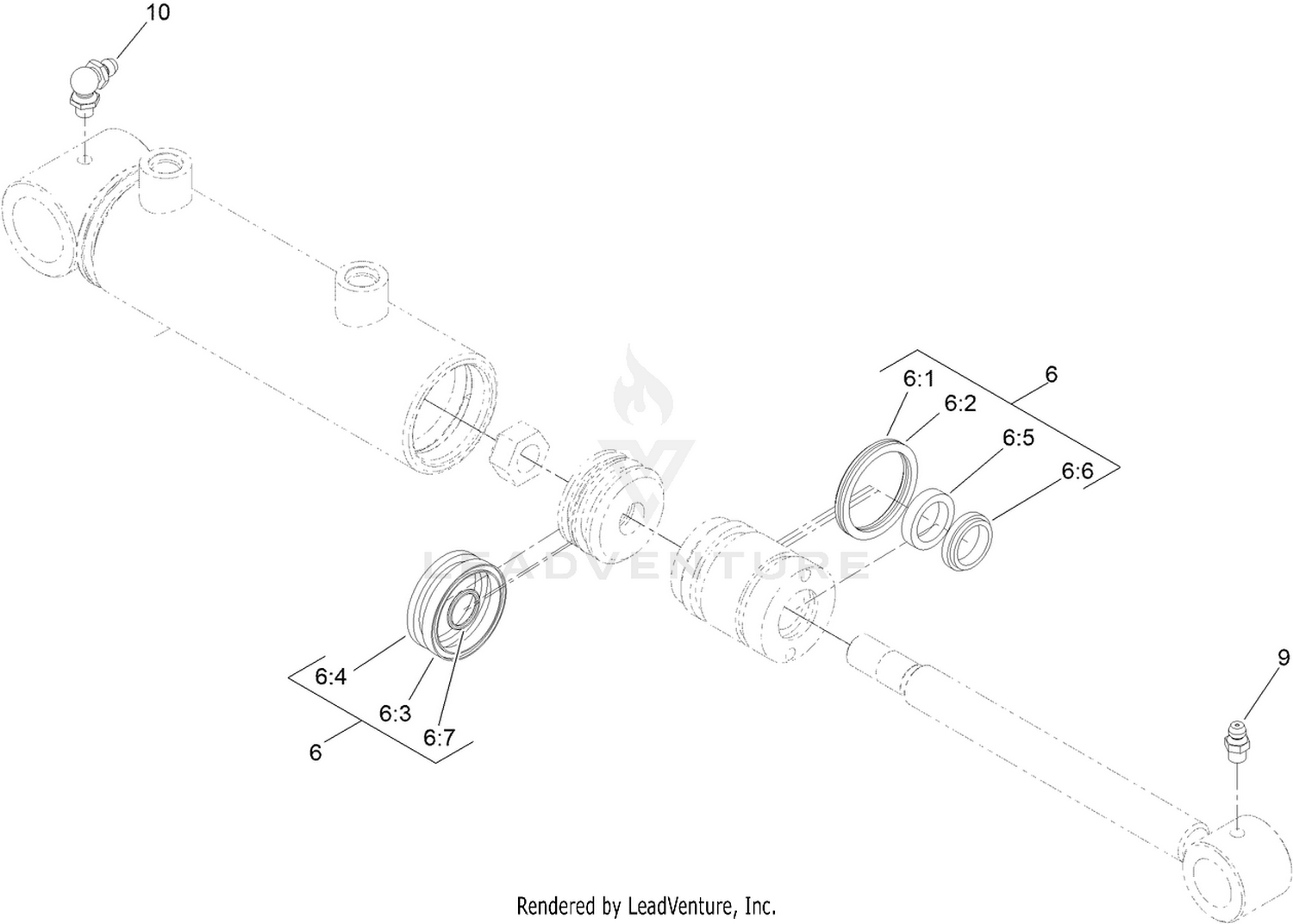 Hydraulic Cylinder Assembly No. 163-3531