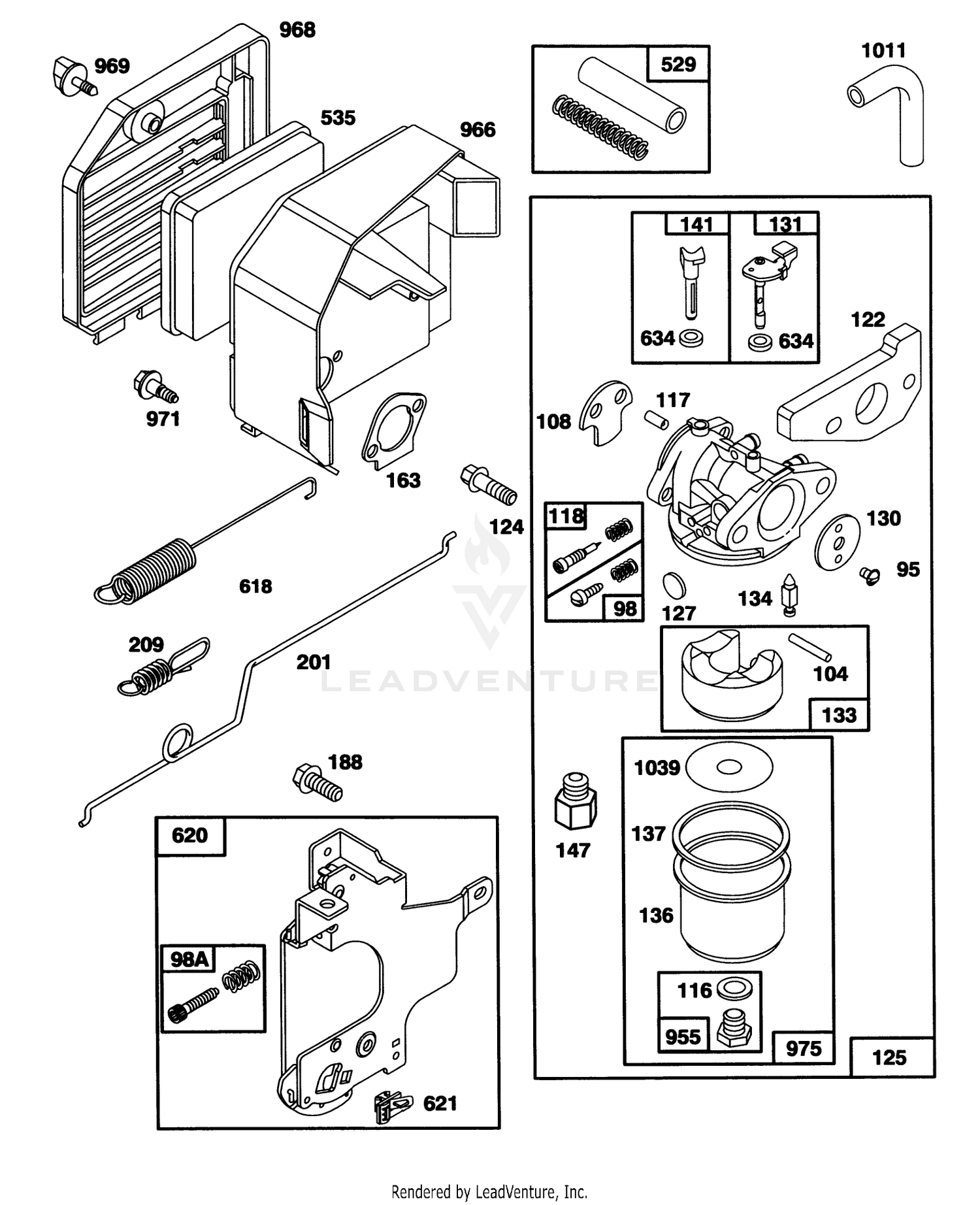 Engine Gts-150 (model No. 20465 Only)(model No. 97772-0110-02) 2