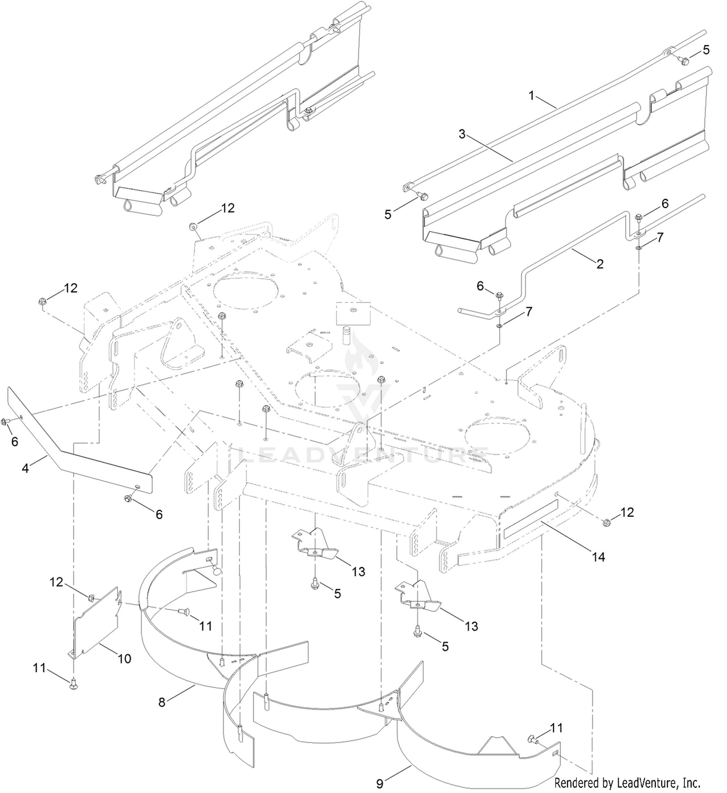48 Inch Deck Guard Assembly
