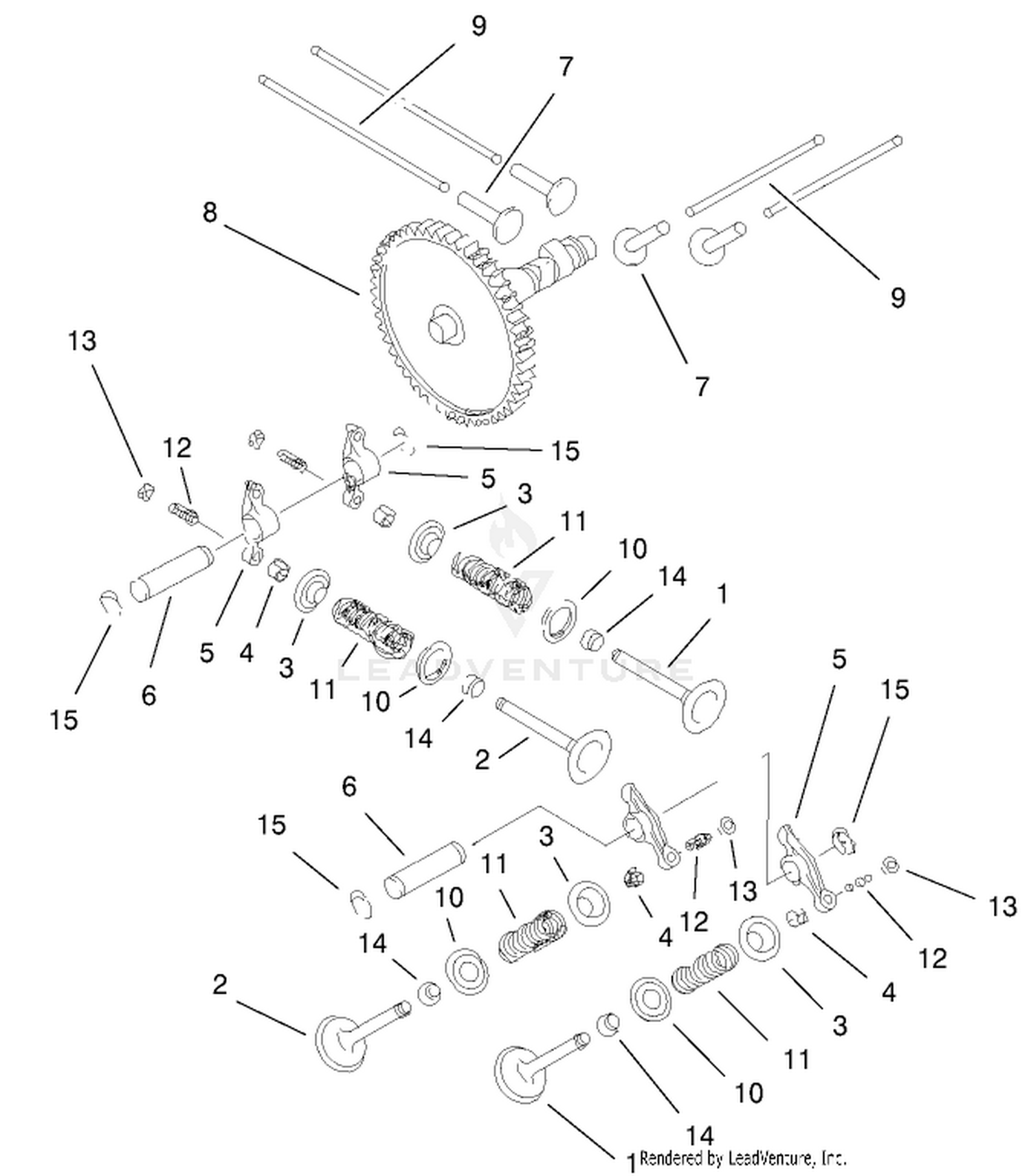 Valves  Camshaft Assembly