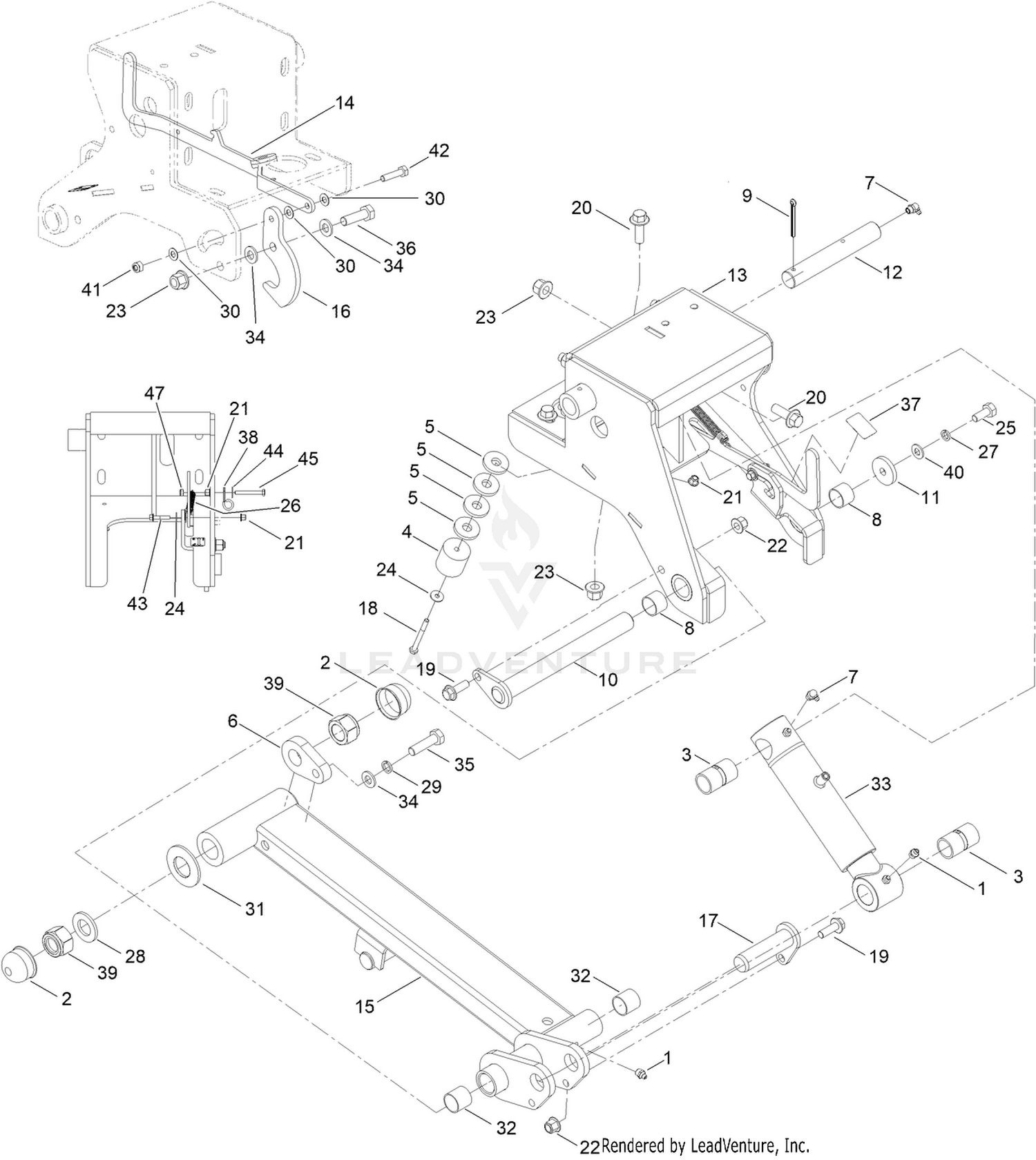 Centre Arm Assembly