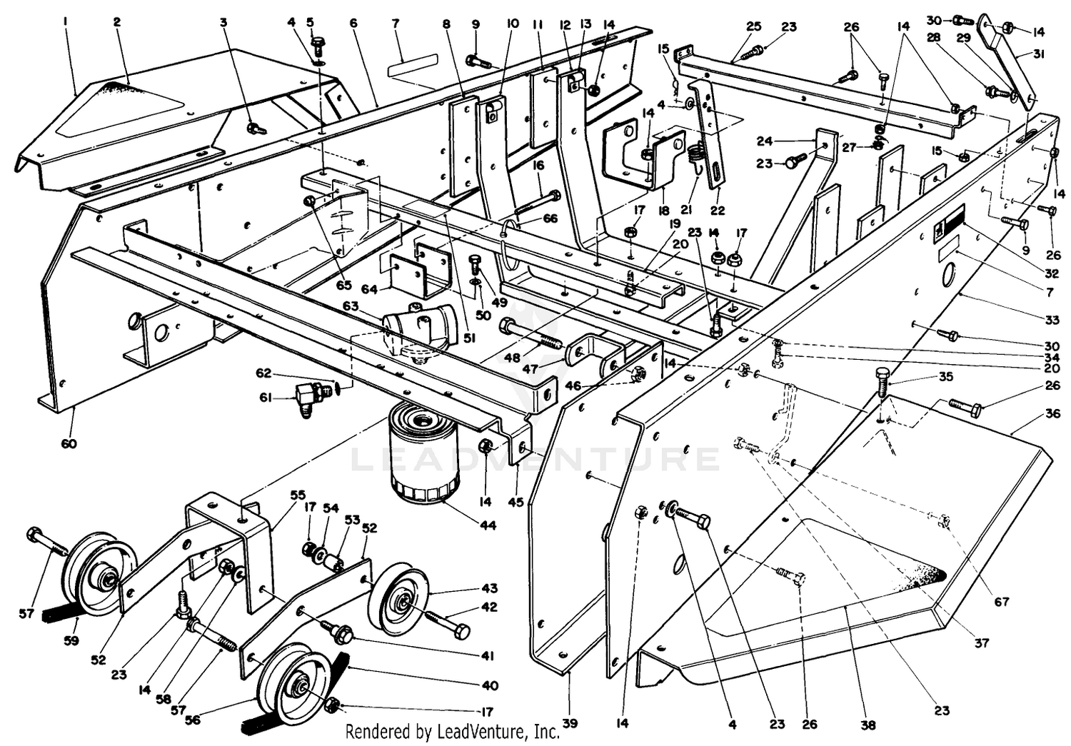 Frame  Jackshaft Assembly