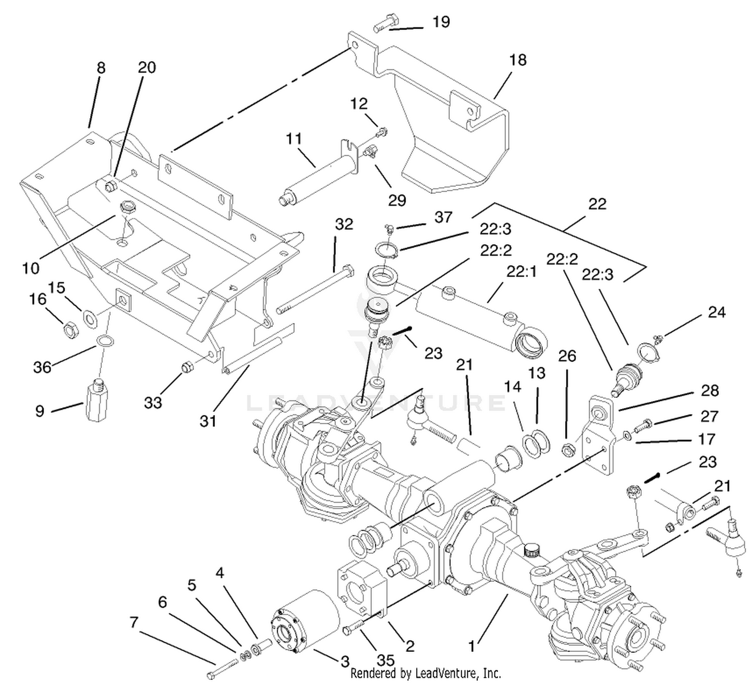 Rear Axle Assembly