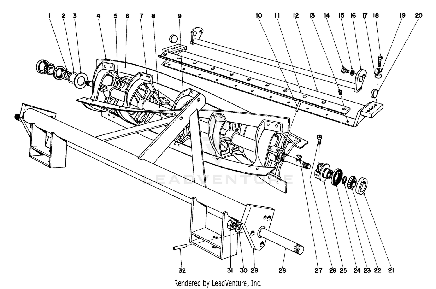 Reel And Cross Bar Assembly
