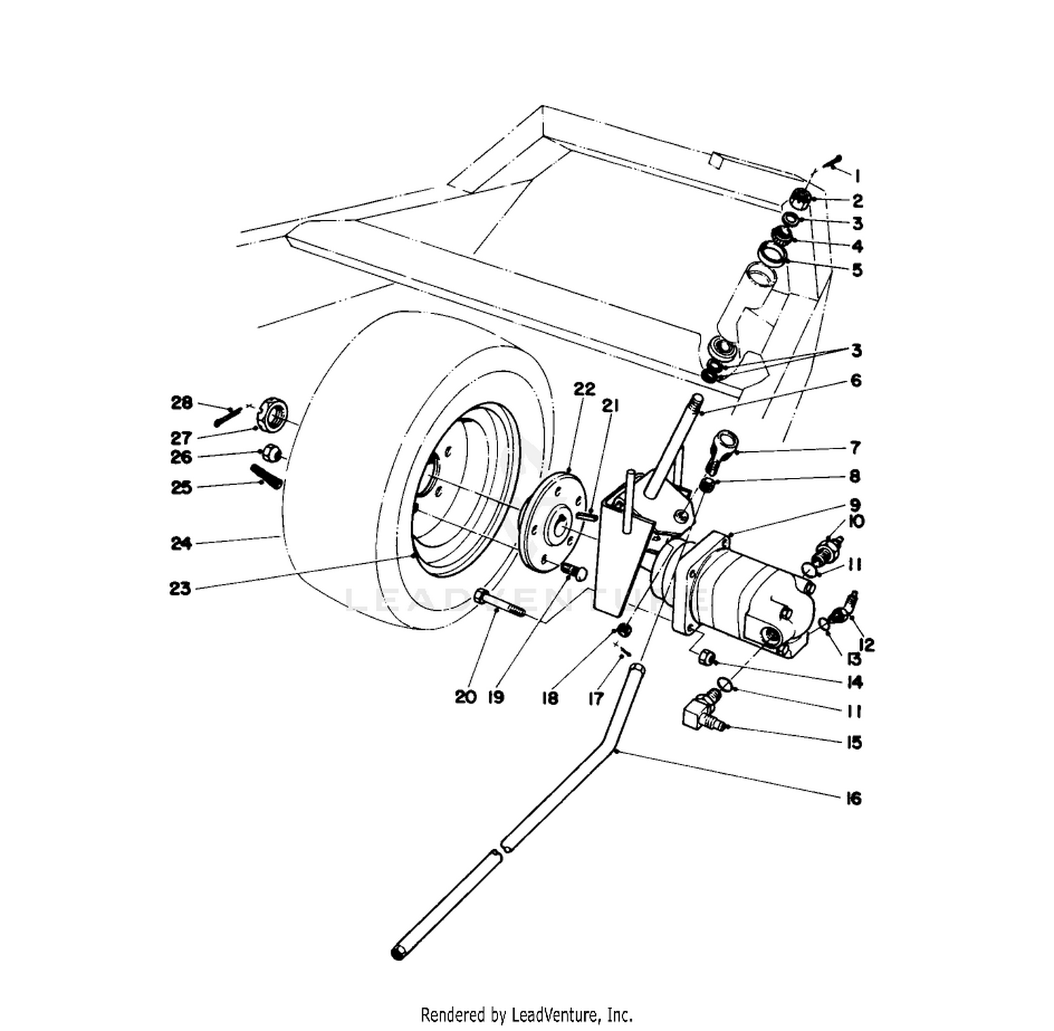 Rear Wheel And Motor Assembly
