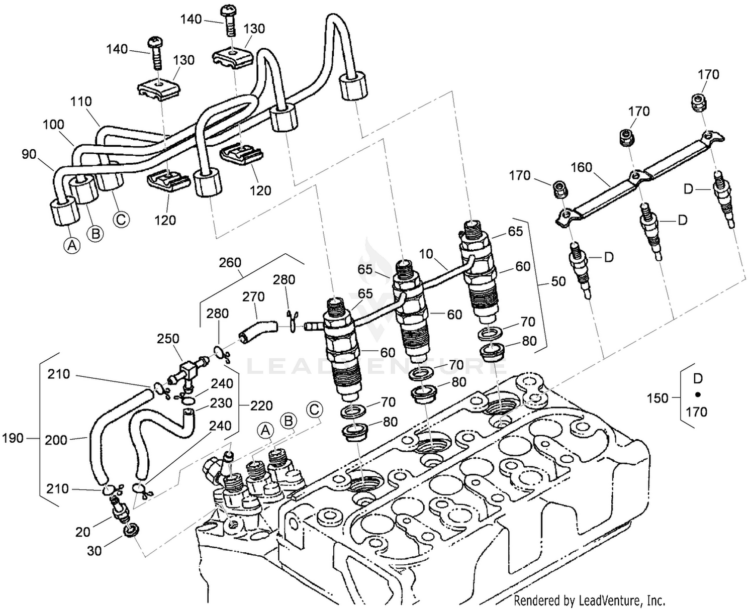 Nozzle Holder and Glow Plug Assembly