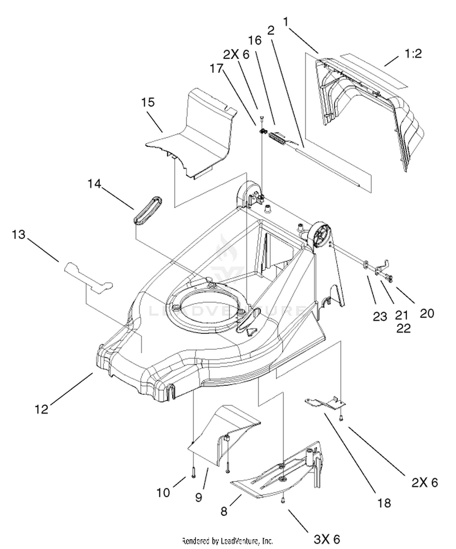 Deck, Kickers and Recycler Plug Assembly
