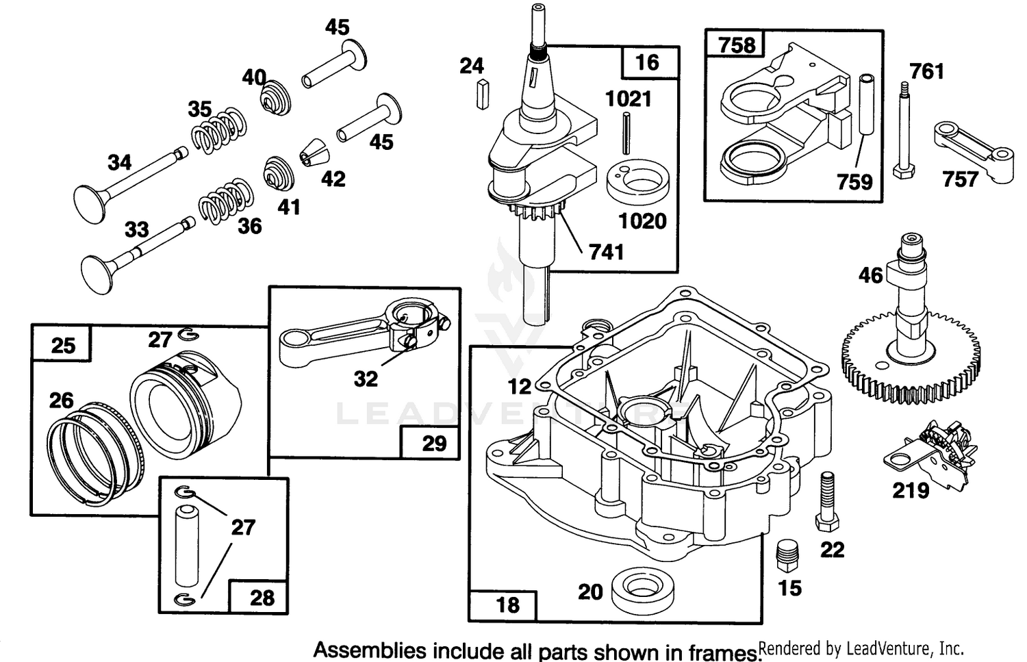 Engine Briggs  Stratton Model 28b707-0122-01 2