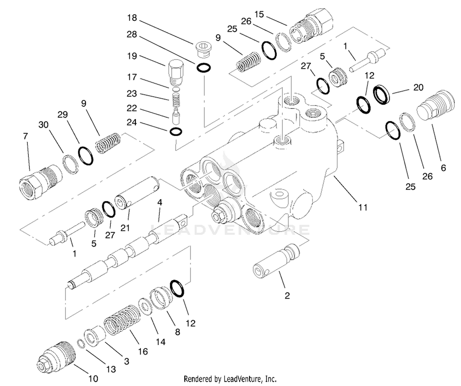 Control Valve Assembly No. 95-8581 (model No. 03201)